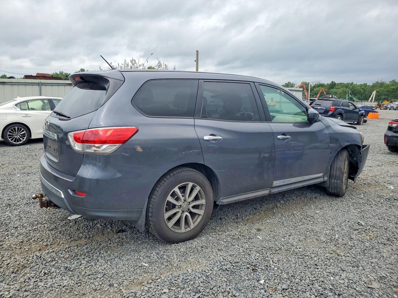 2014 Nissan Pathfinder S Gray vin: 5N1AR2MN7EC734891