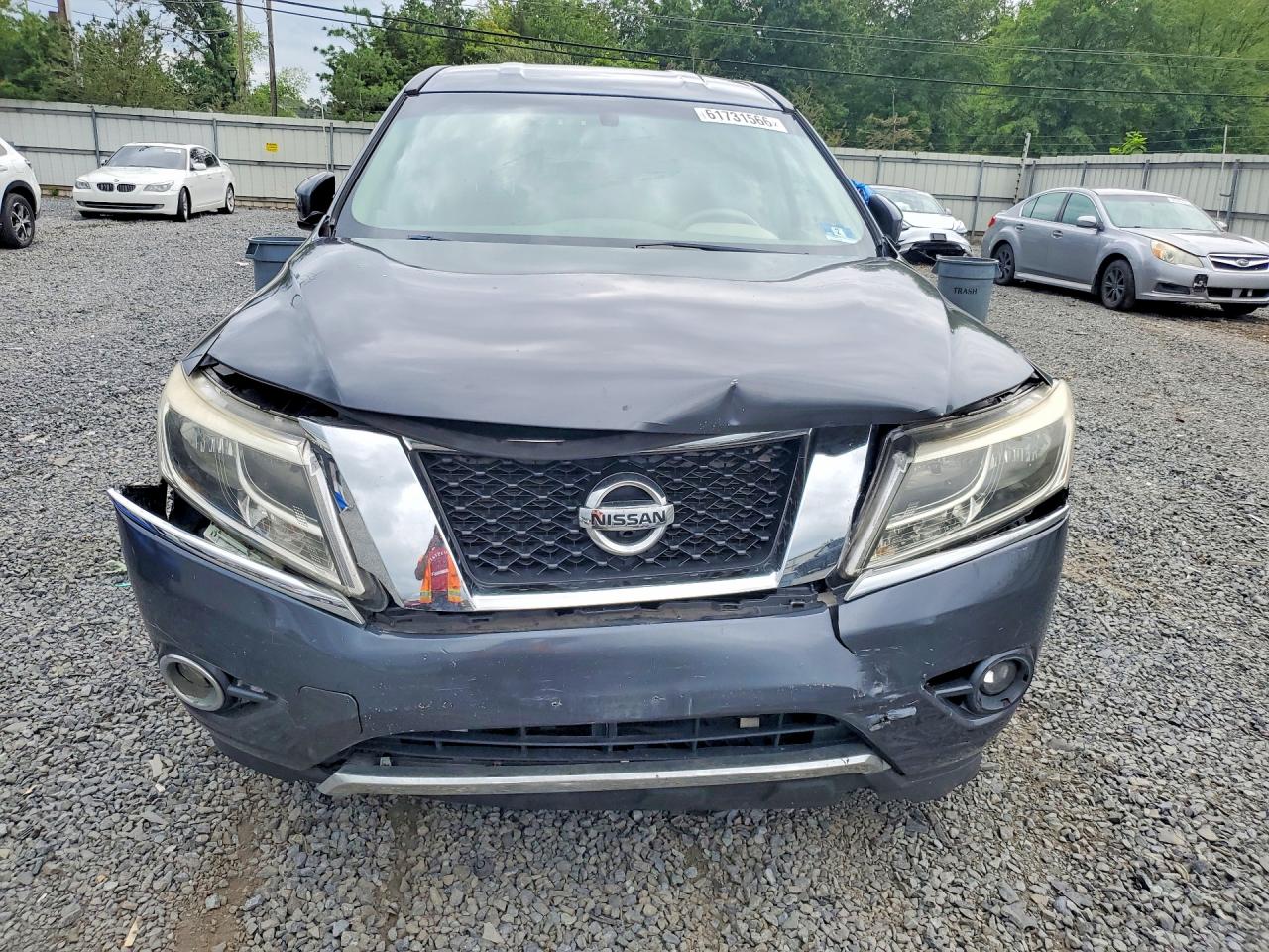 2014 Nissan Pathfinder S Gray vin: 5N1AR2MN7EC734891