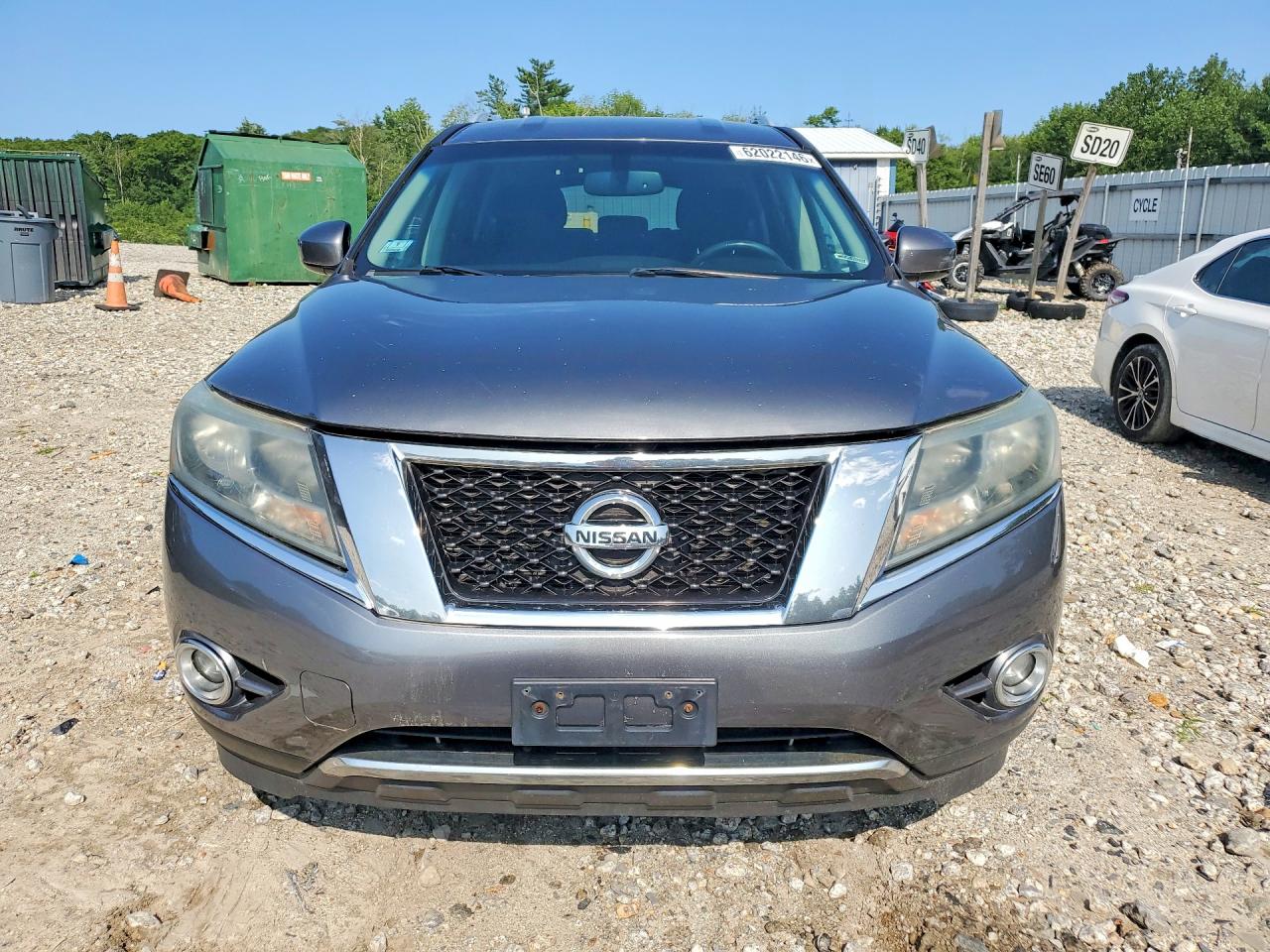 2015 Nissan Pathfinder S Gray vin: 5N1AR2MN7FC613375