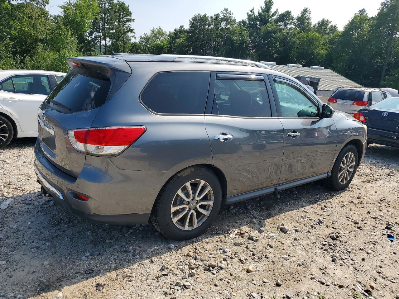 2015 Nissan Pathfinder S Gray vin: 5N1AR2MN7FC613375