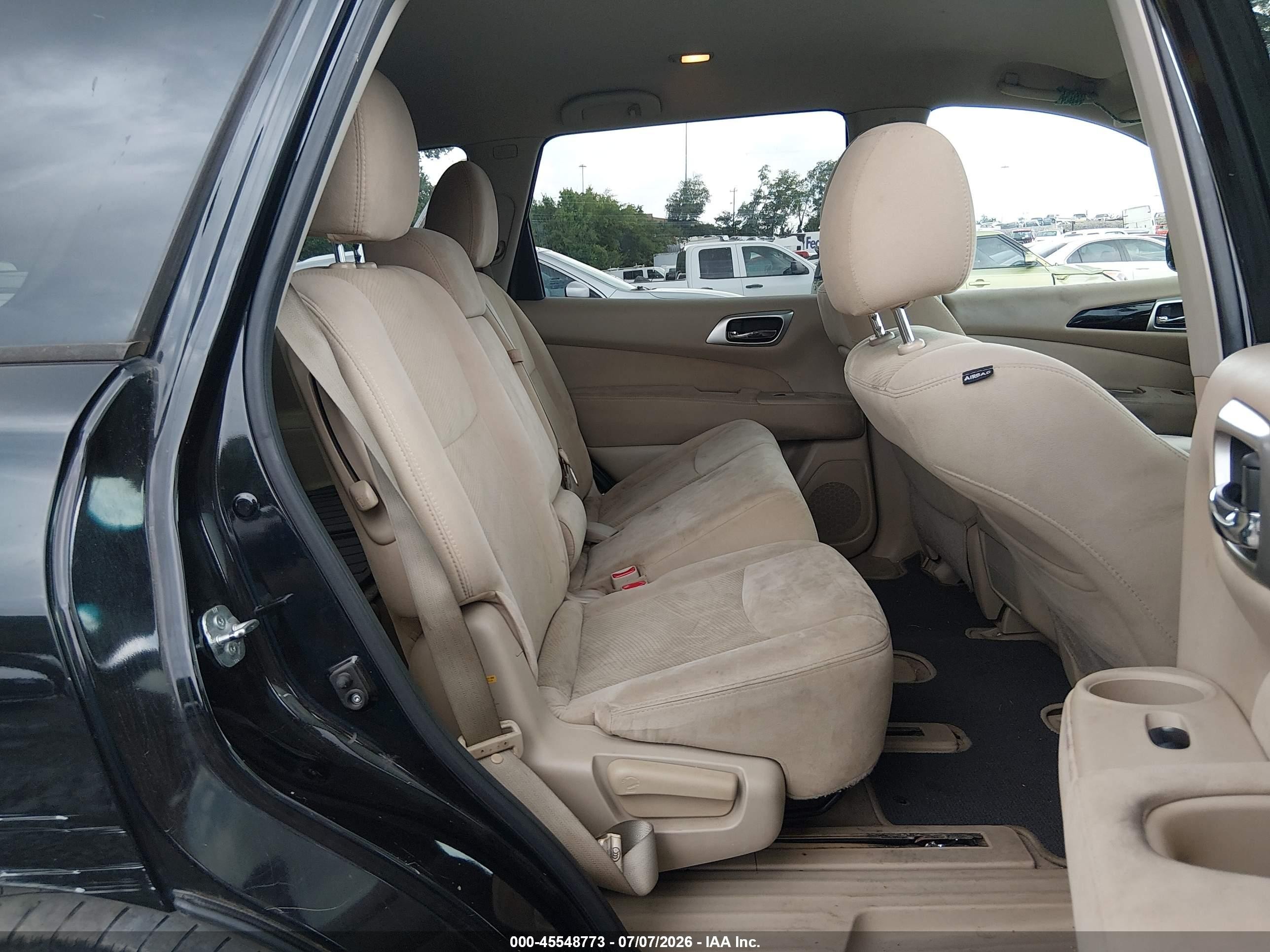 2015 Nissan Pathfinder Sv Black vin: 5N1AR2MN7FC614364