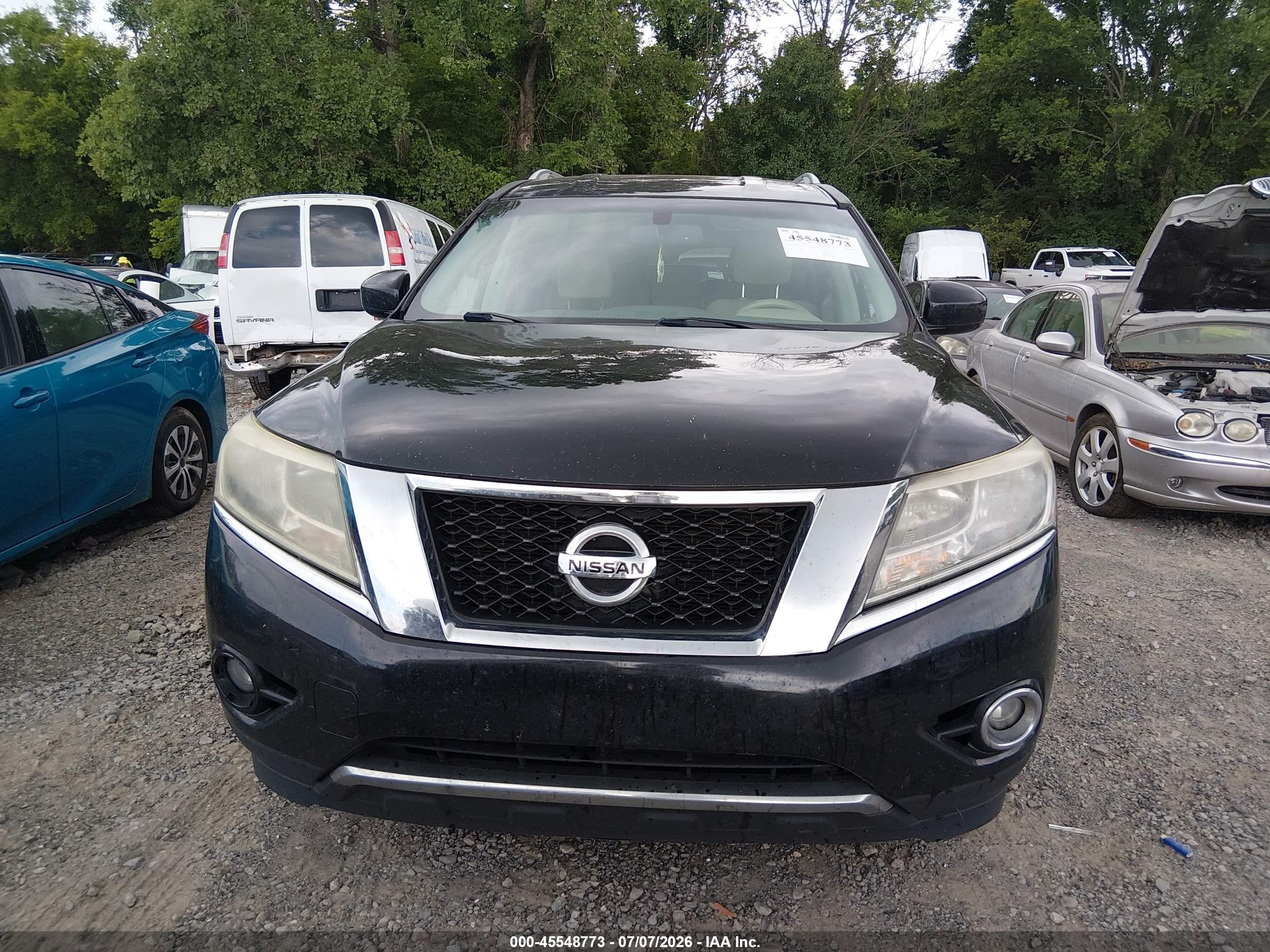 2015 Nissan Pathfinder Sv Black vin: 5N1AR2MN7FC614364