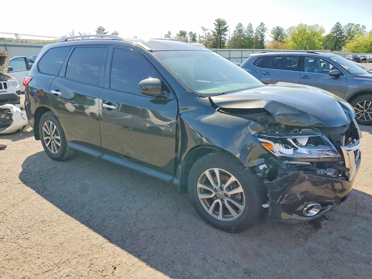 2015 Nissan Pathfinder Sv Charcoal vin: 5N1AR2MN7FC627356