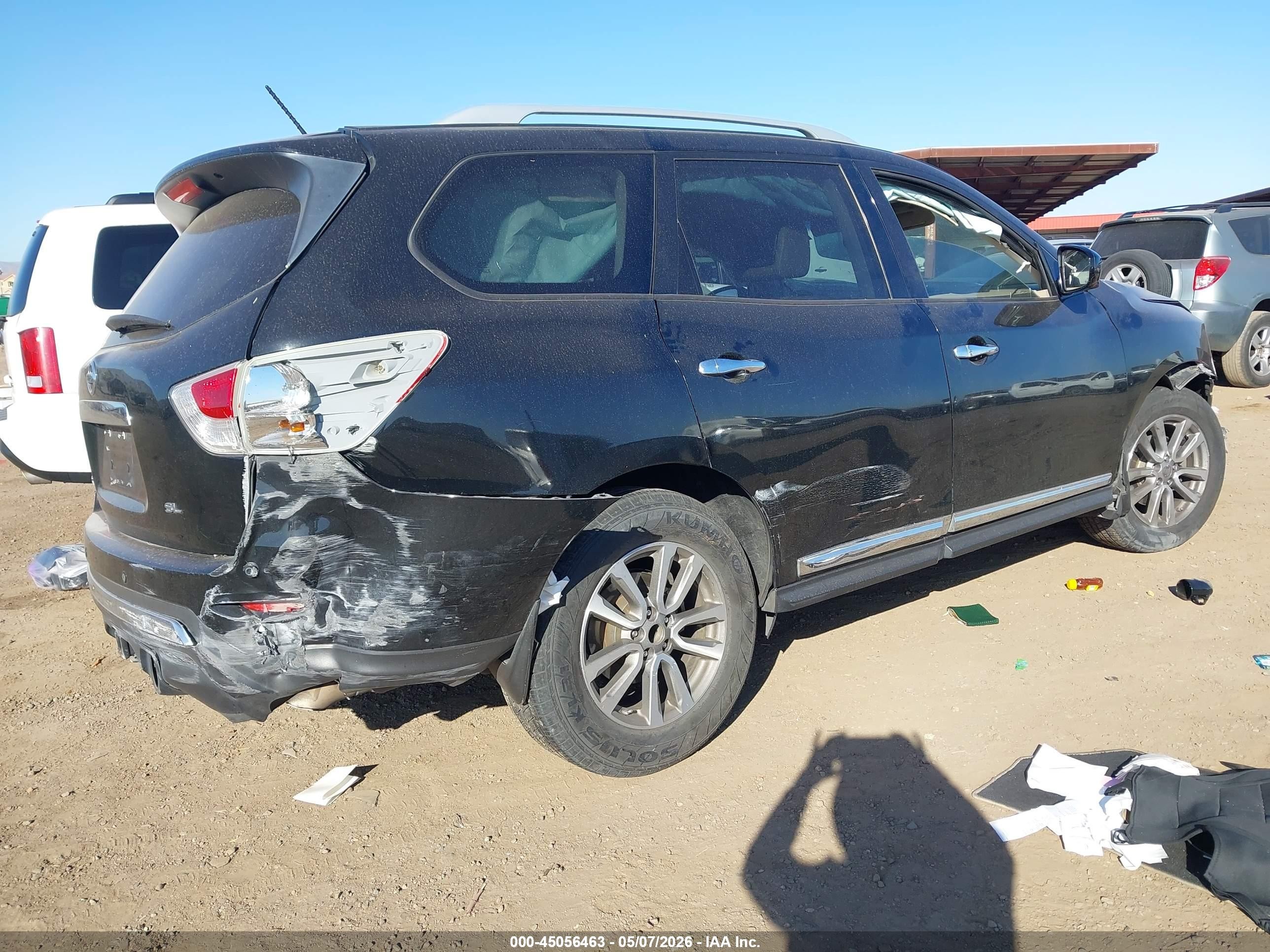 2015 Nissan Pathfinder Sl Черный vin: 5N1AR2MN7FC634808