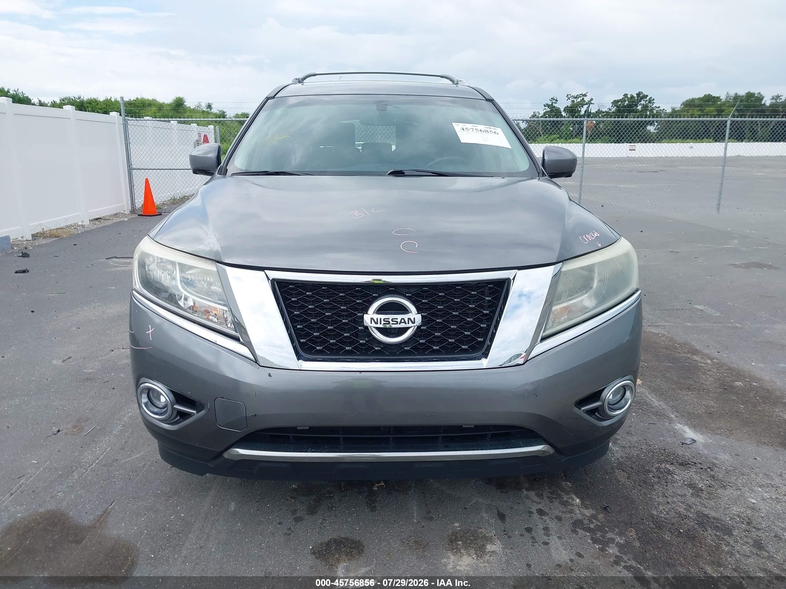 2015 Nissan Pathfinder Sl Gray vin: 5N1AR2MN7FC637725