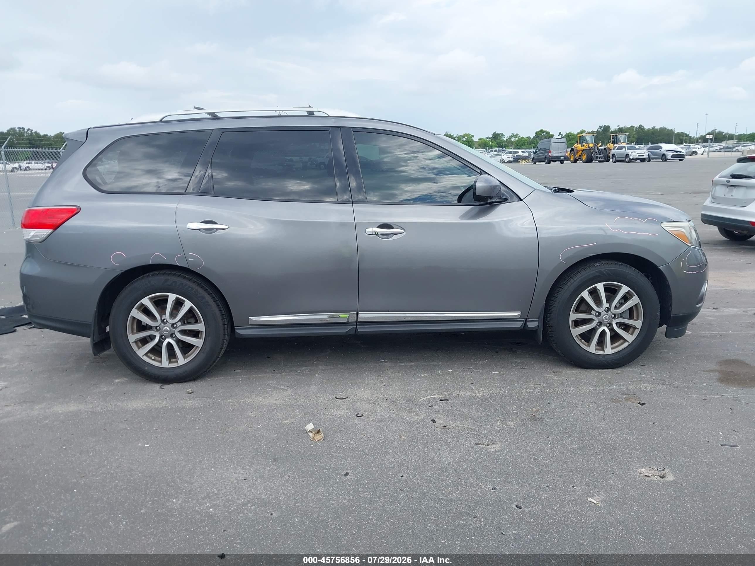 2015 Nissan Pathfinder Sl Gray vin: 5N1AR2MN7FC637725