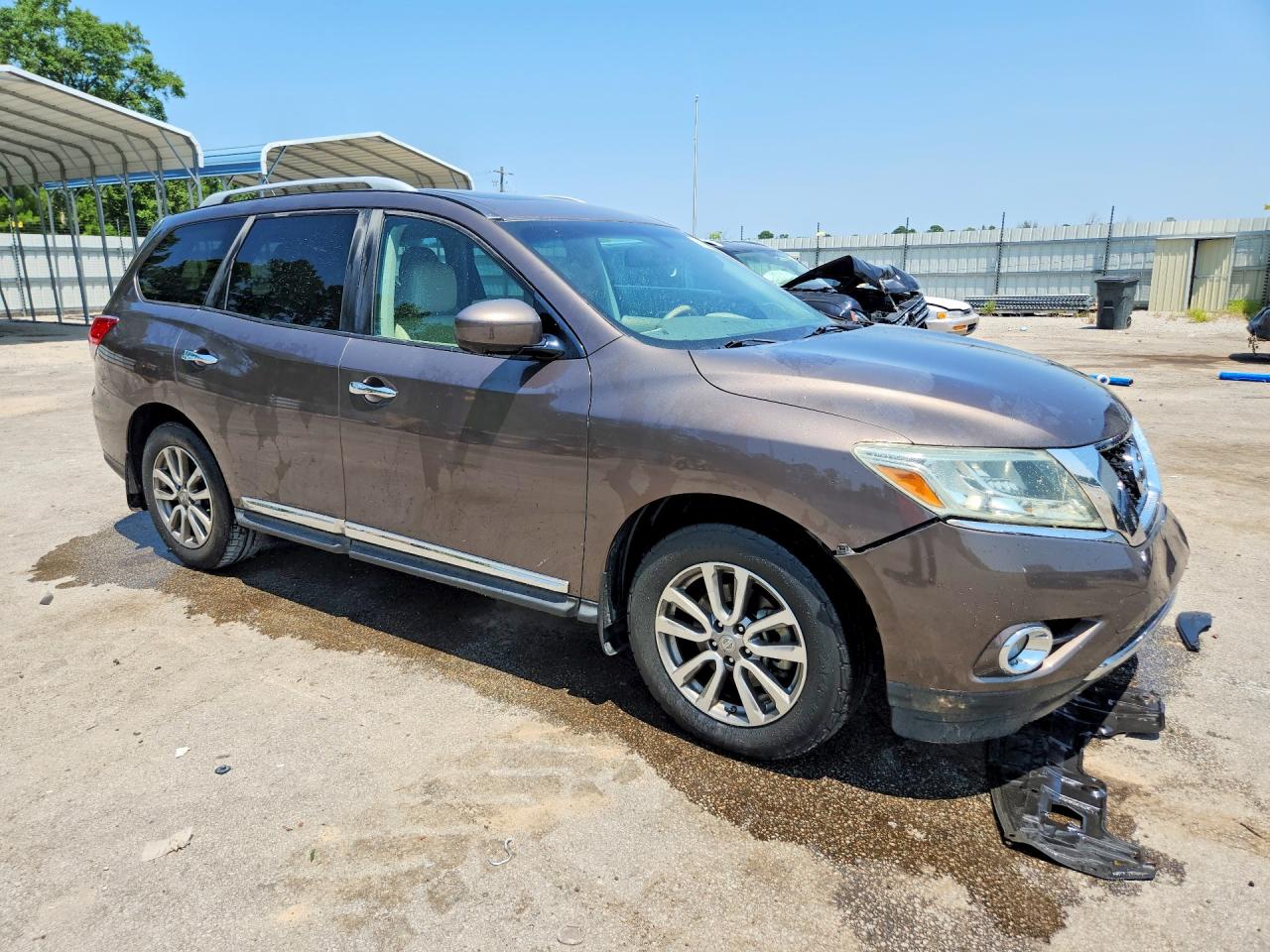 2015 Nissan Pathfinder Sl Gray vin: 5N1AR2MN7FC643900