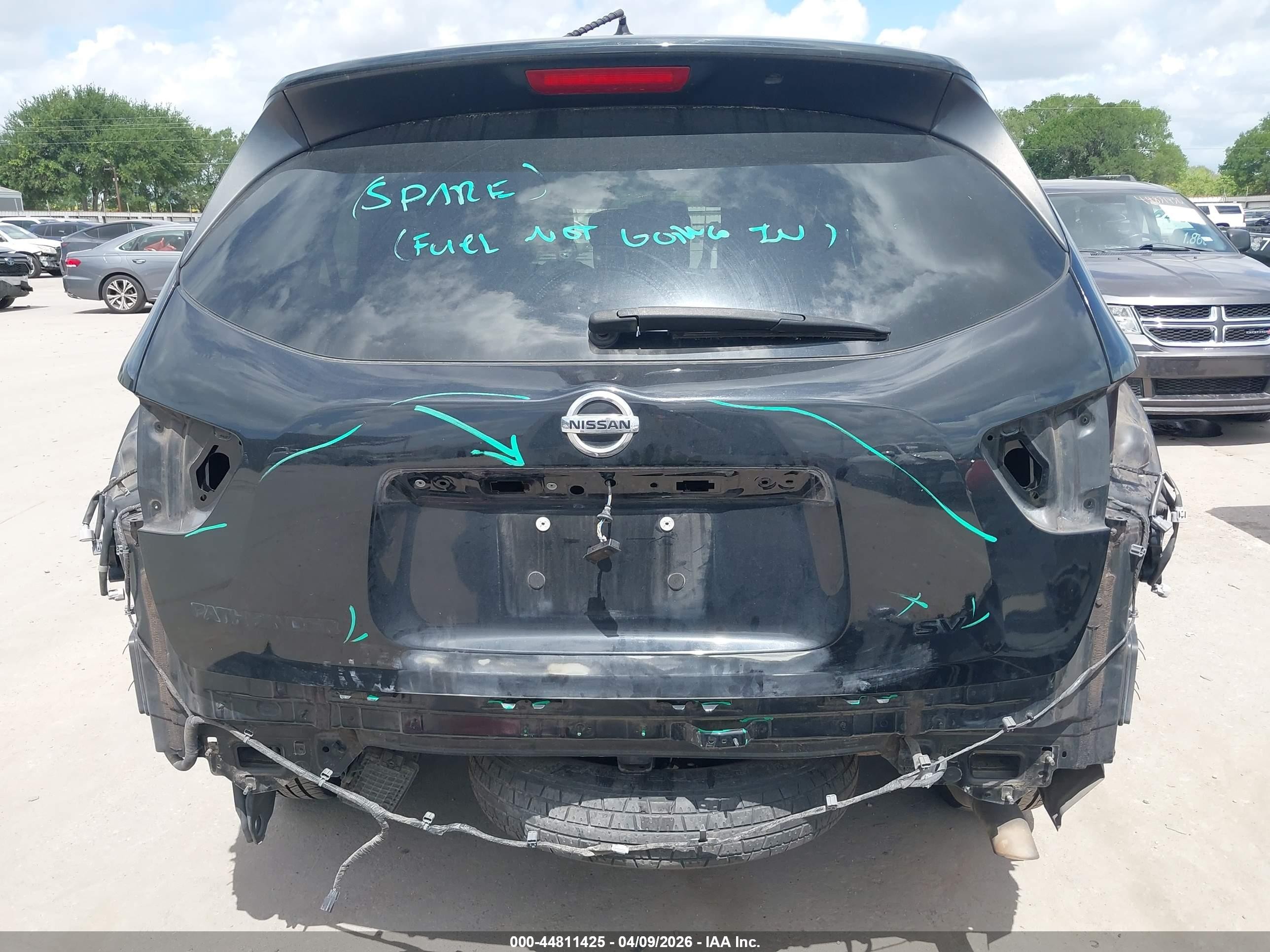2015 Nissan Pathfinder Platinum/s/sl/sv Black vin: 5N1AR2MN7FC658512