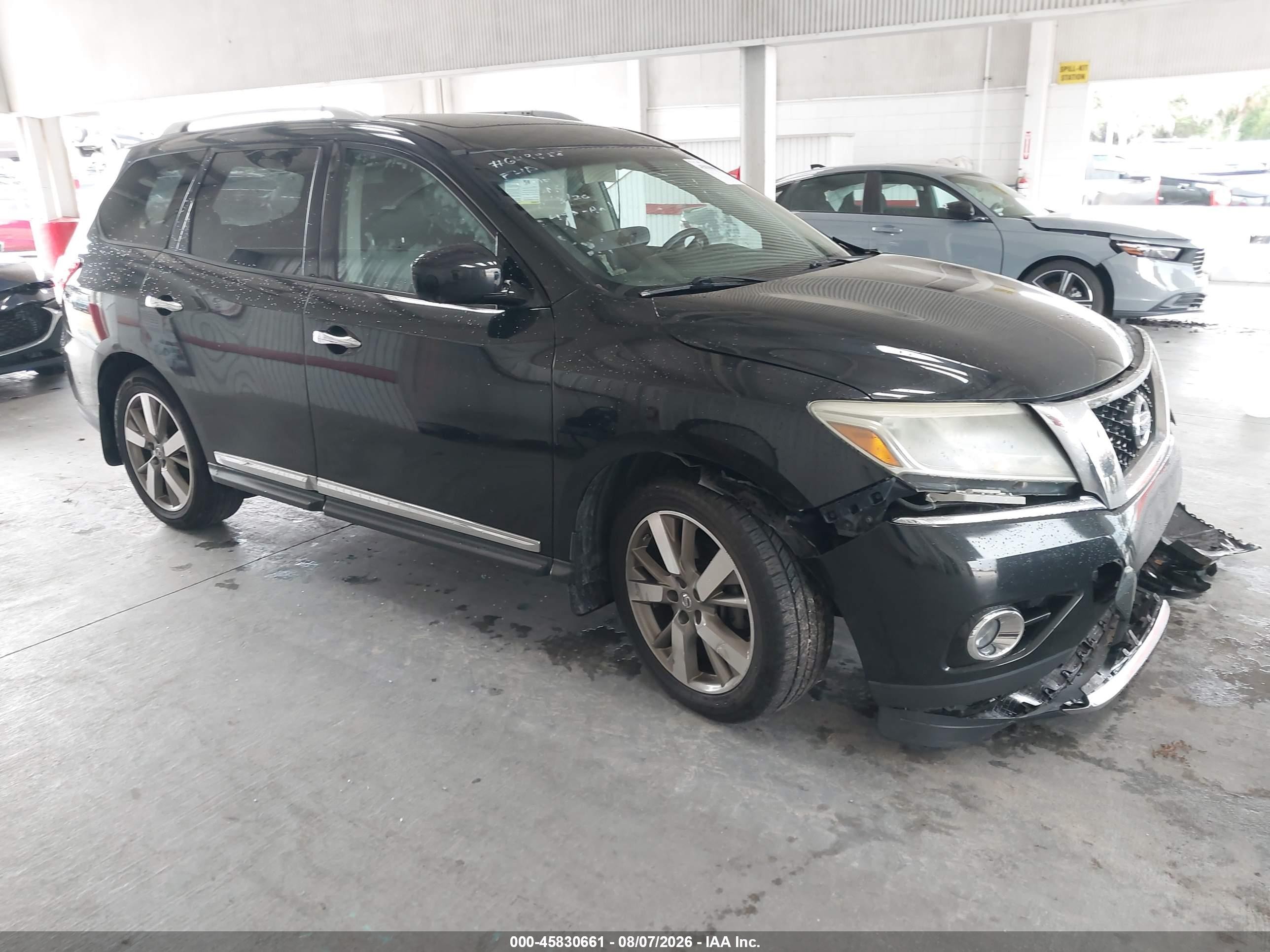 2015 Nissan Pathfinder Platinum Black vin: 5N1AR2MN7FC666240