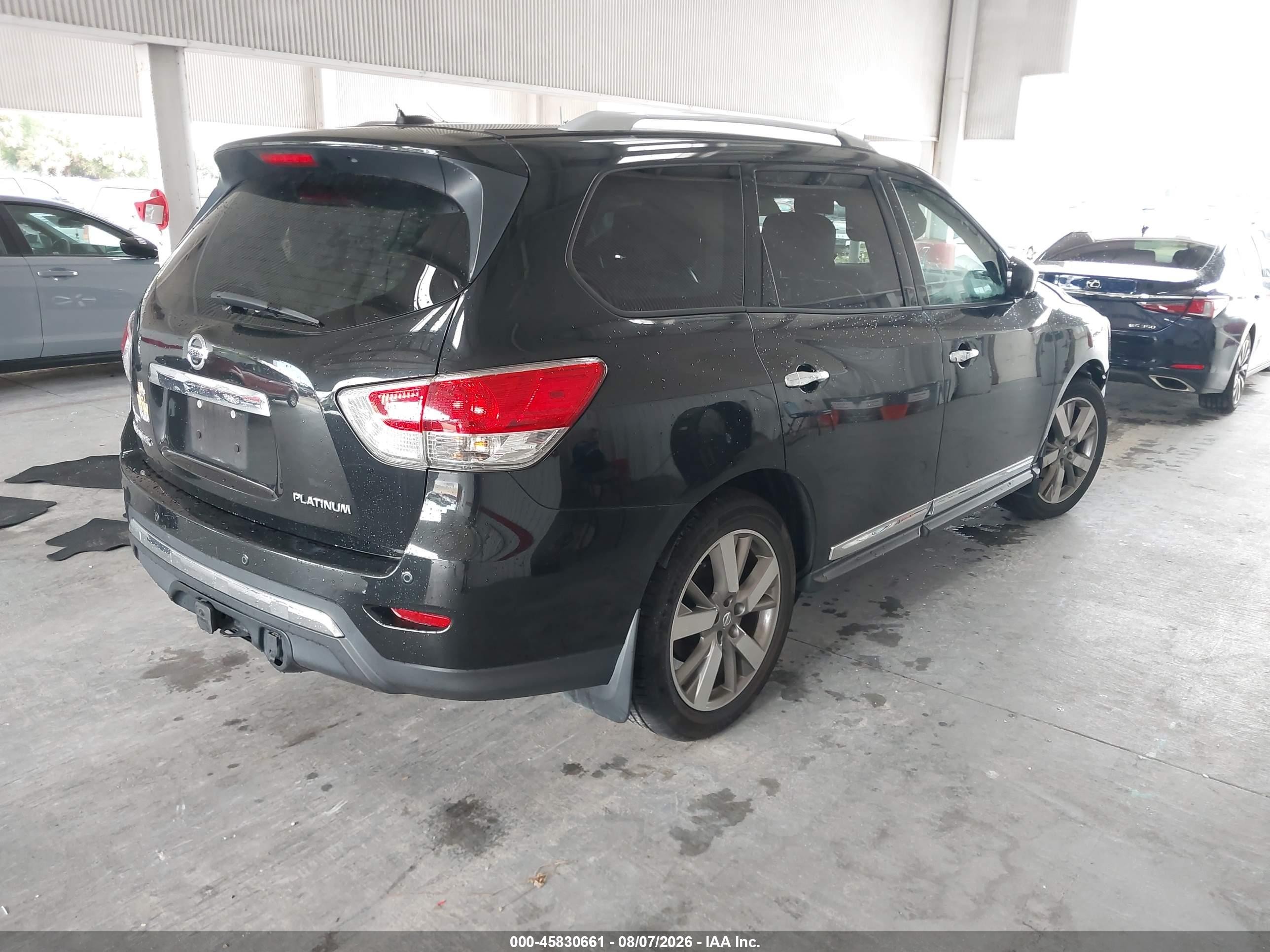 2015 Nissan Pathfinder Platinum Black vin: 5N1AR2MN7FC666240