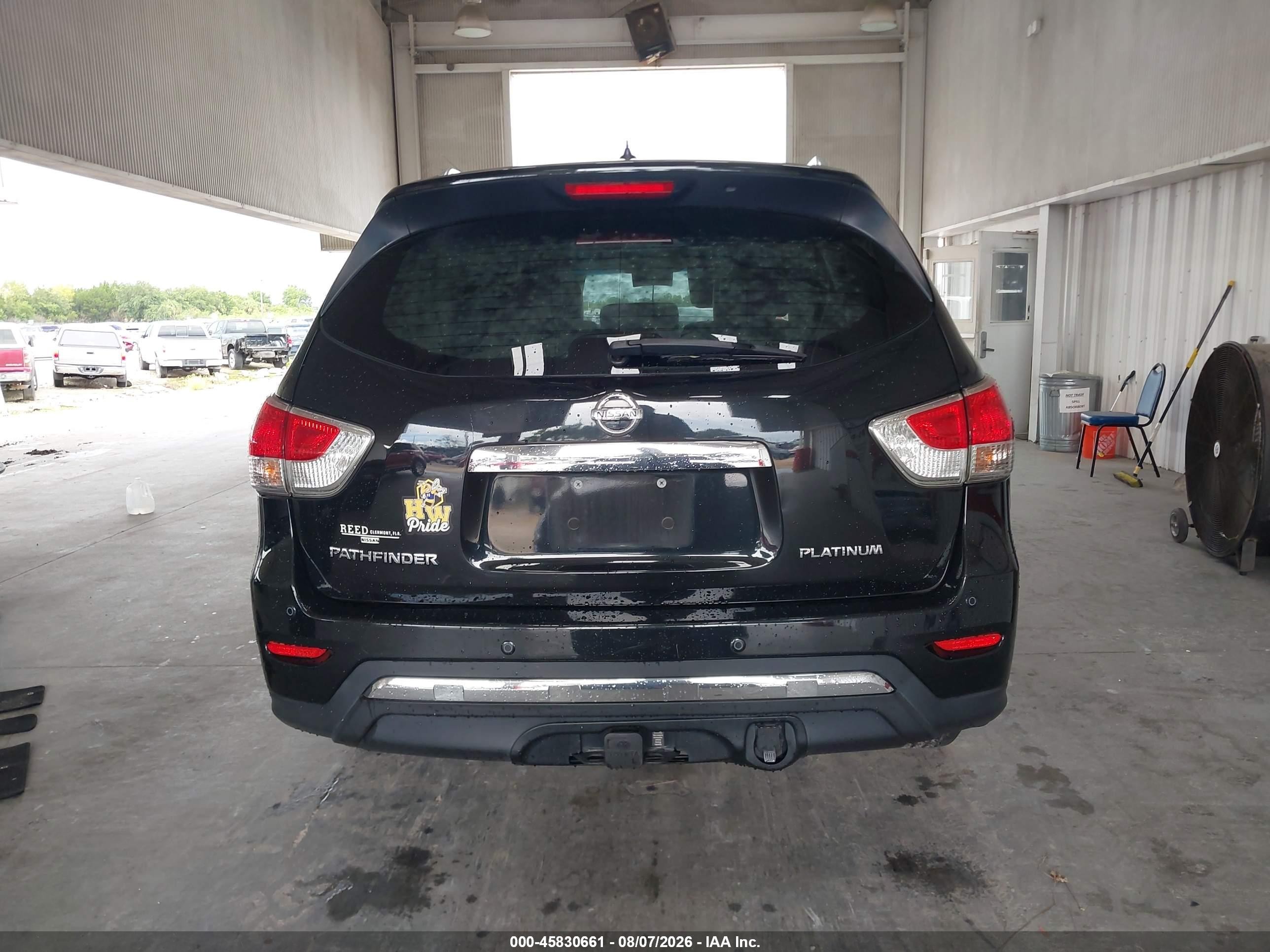 2015 Nissan Pathfinder Platinum Black vin: 5N1AR2MN7FC666240