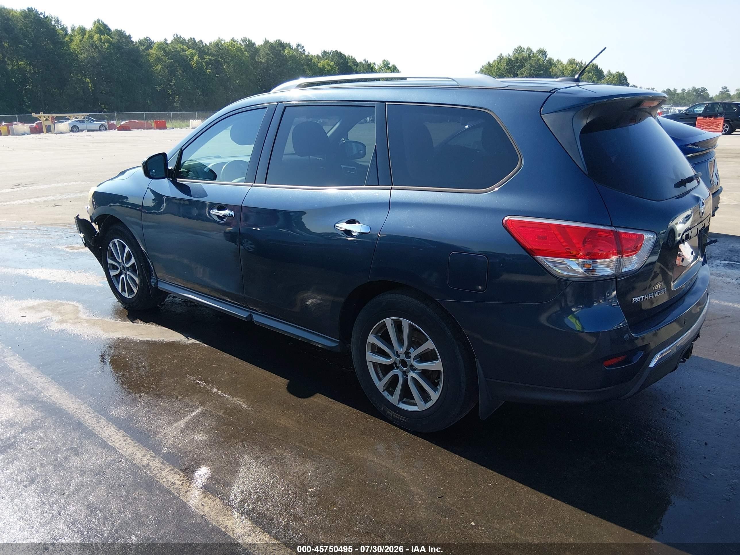 2015 Nissan Pathfinder Sv Black vin: 5N1AR2MN7FC682714