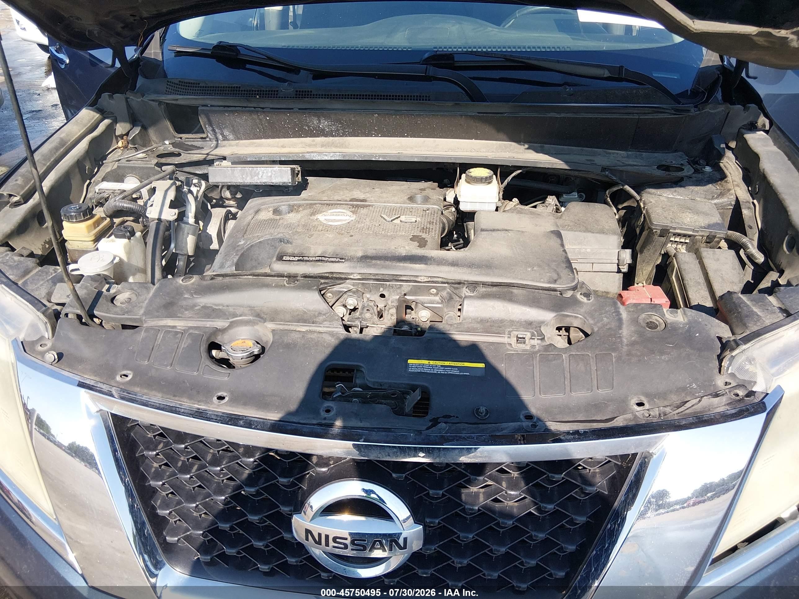 2015 Nissan Pathfinder Sv Black vin: 5N1AR2MN7FC682714