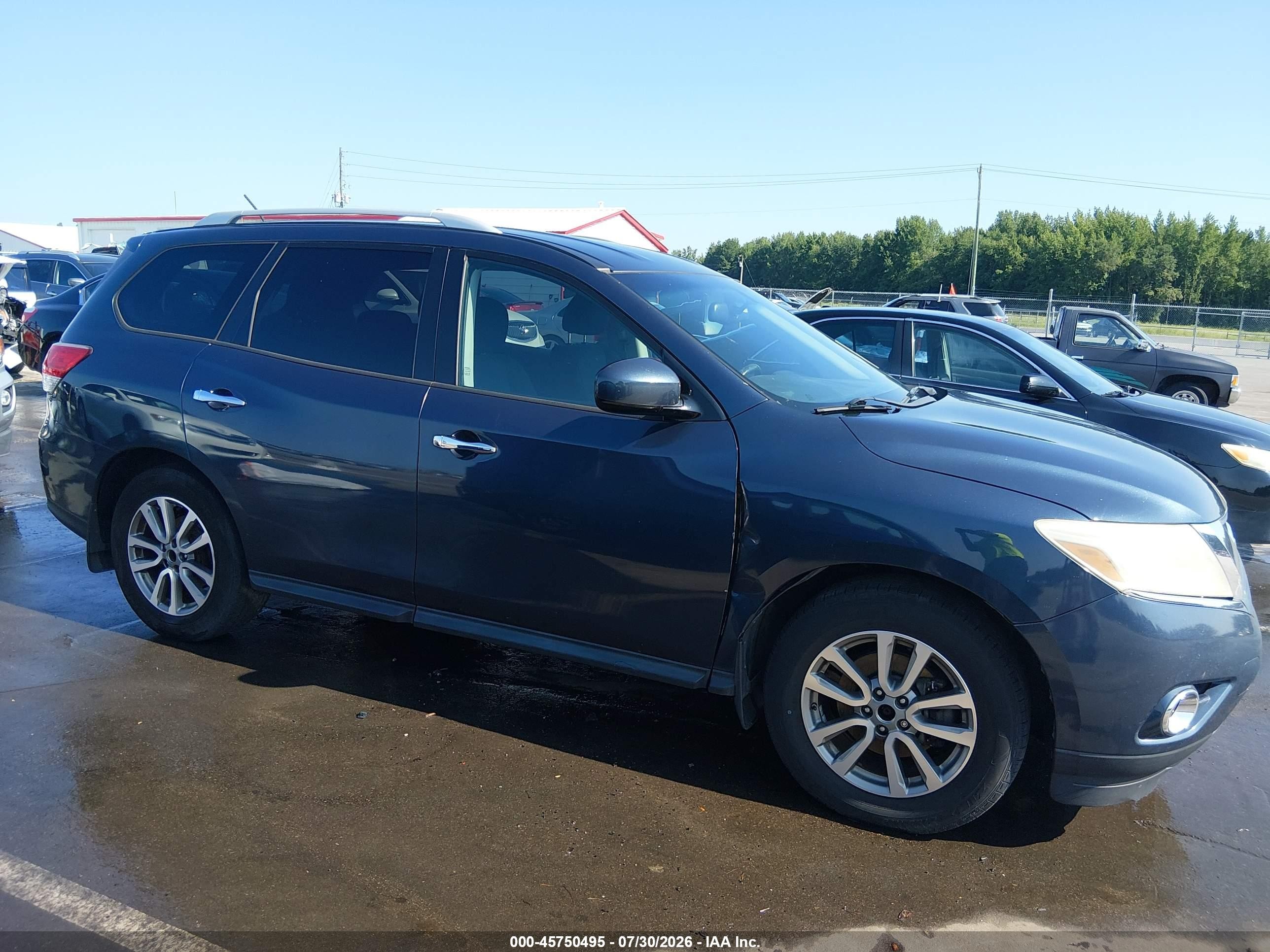 2015 Nissan Pathfinder Sv Black vin: 5N1AR2MN7FC682714