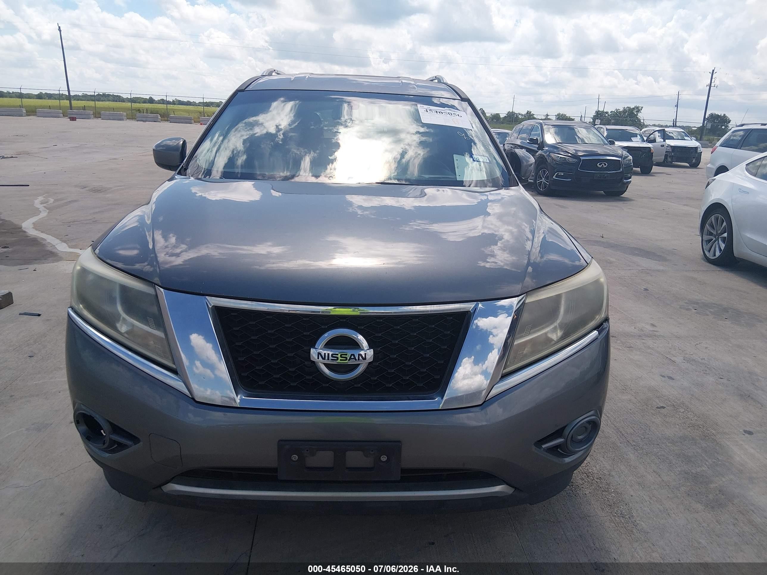 2015 Nissan Pathfinder S Gray vin: 5N1AR2MN7FC689209
