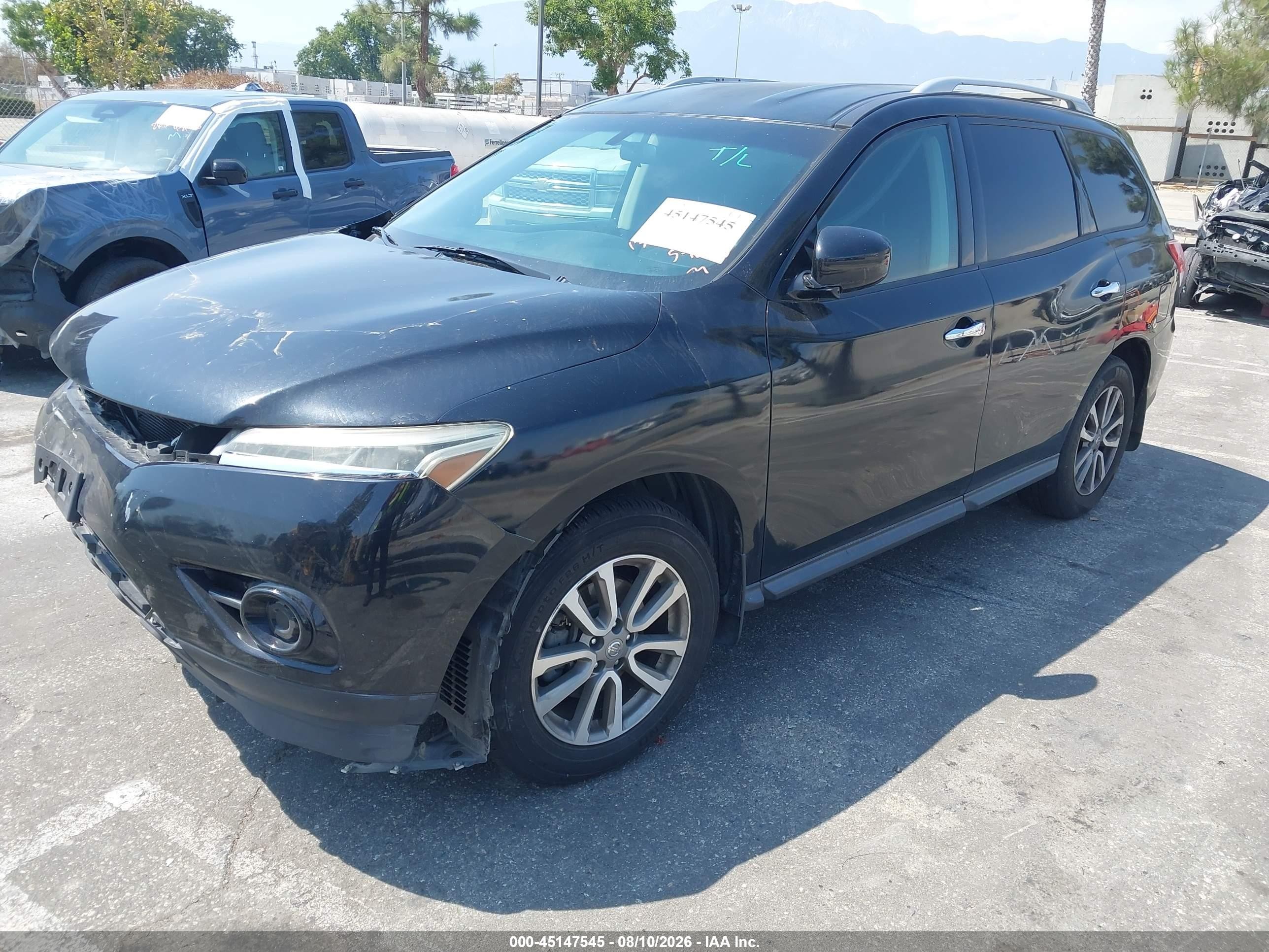2015 Nissan Pathfinder S Черный vin: 5N1AR2MN7FC713007