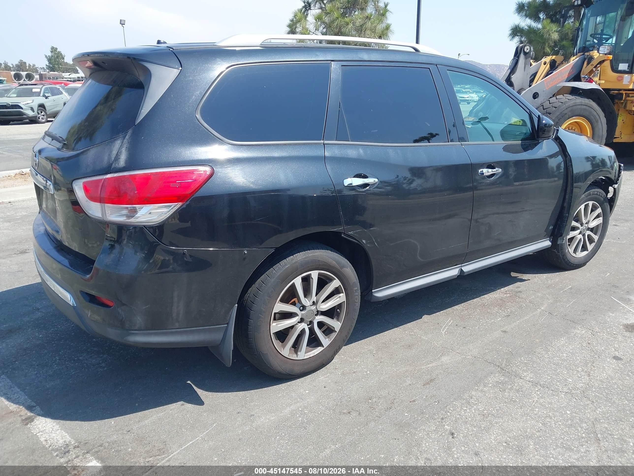 2015 Nissan Pathfinder S Черный vin: 5N1AR2MN7FC713007