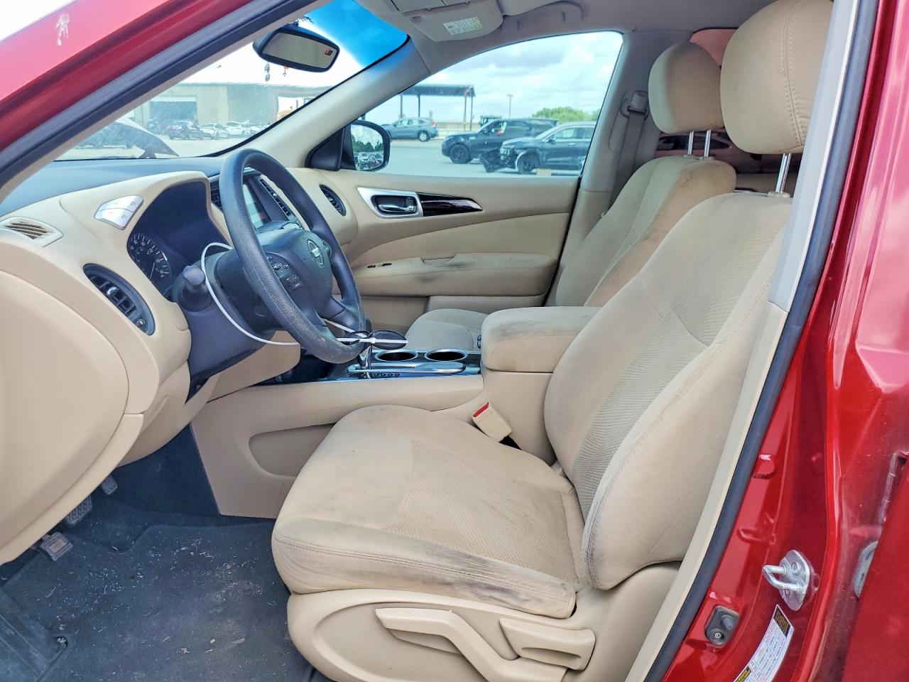 2016 Nissan Pathfinder S Red vin: 5N1AR2MN7GC608856