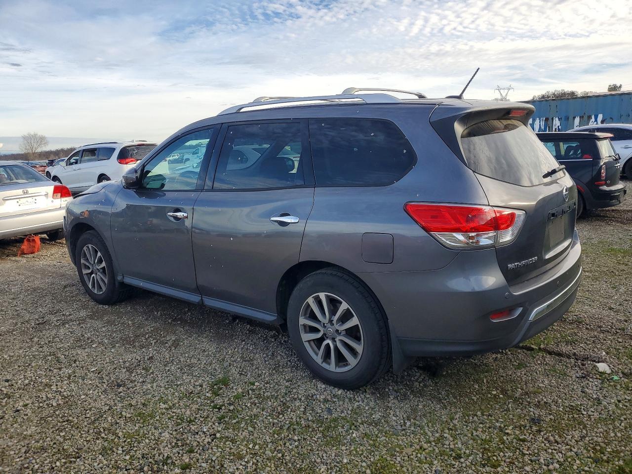 2016 Nissan Pathfinder S Gray vin: 5N1AR2MN7GC663761