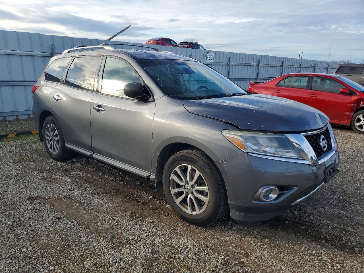 2016 Nissan Pathfinder S Gray vin: 5N1AR2MN7GC663761