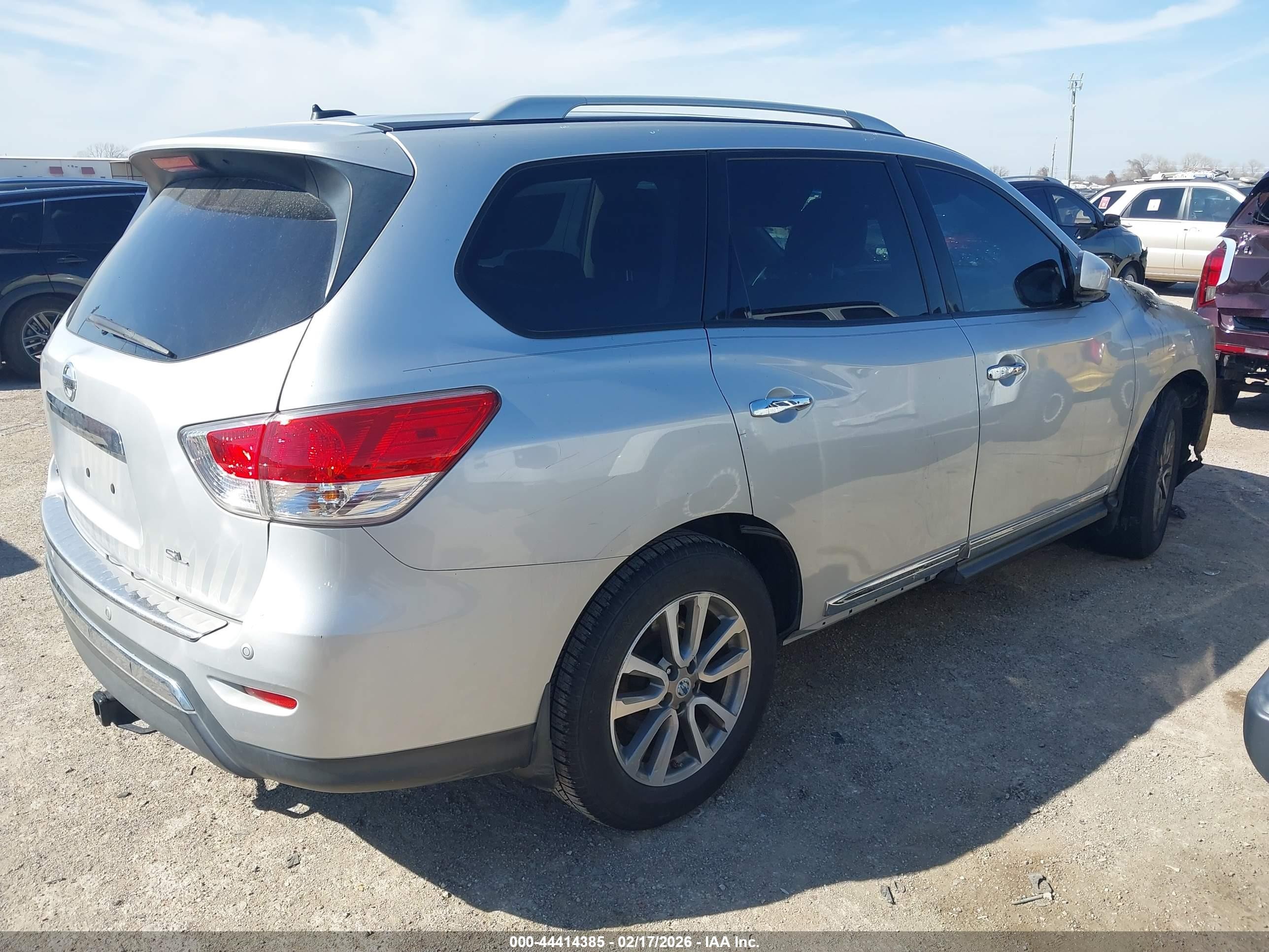 2013 Nissan Pathfinder Sl Silver vin: 5N1AR2MN8DC638458