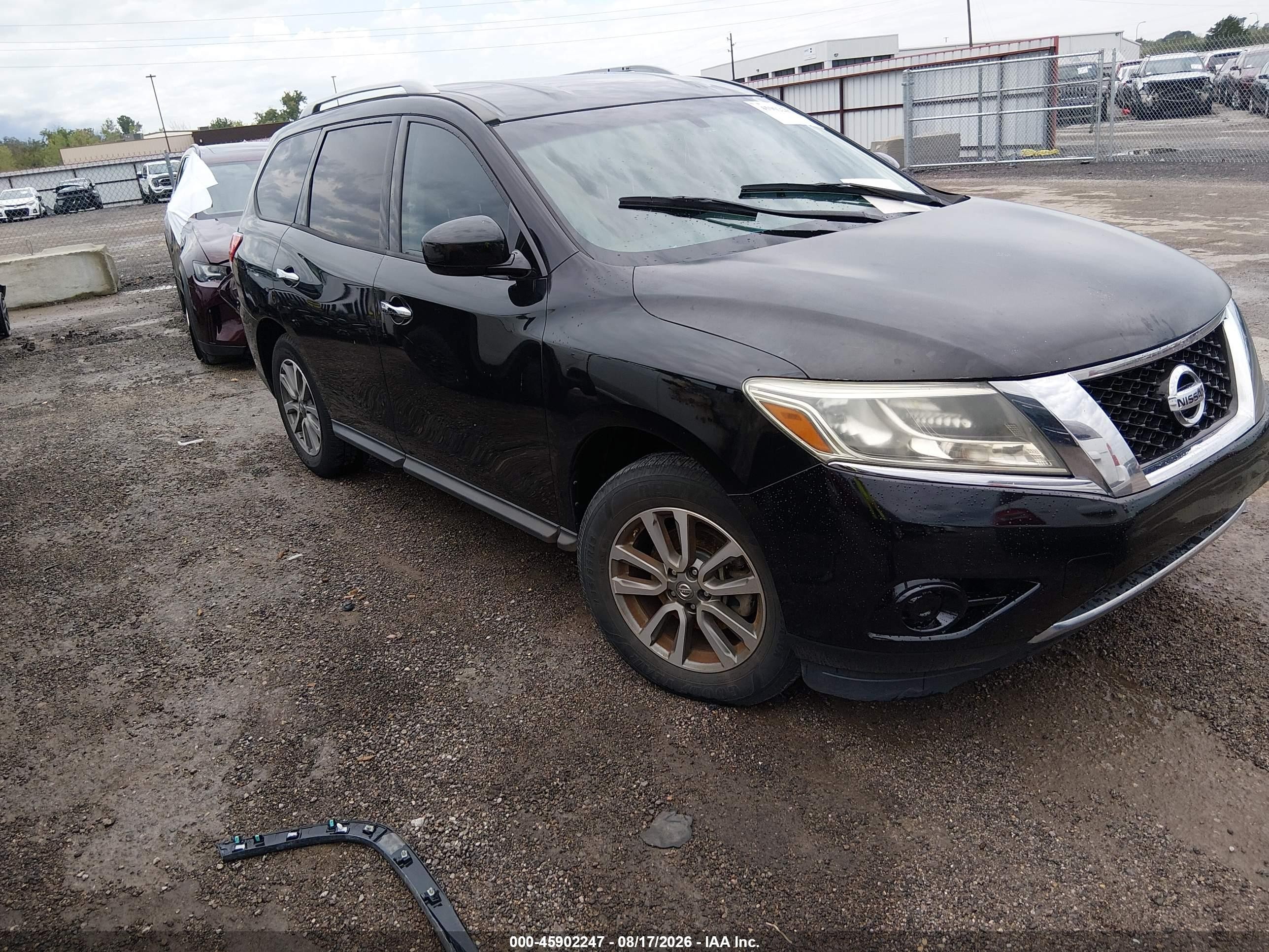 2013 Nissan Pathfinder Sv Black vin: 5N1AR2MN8DC666227