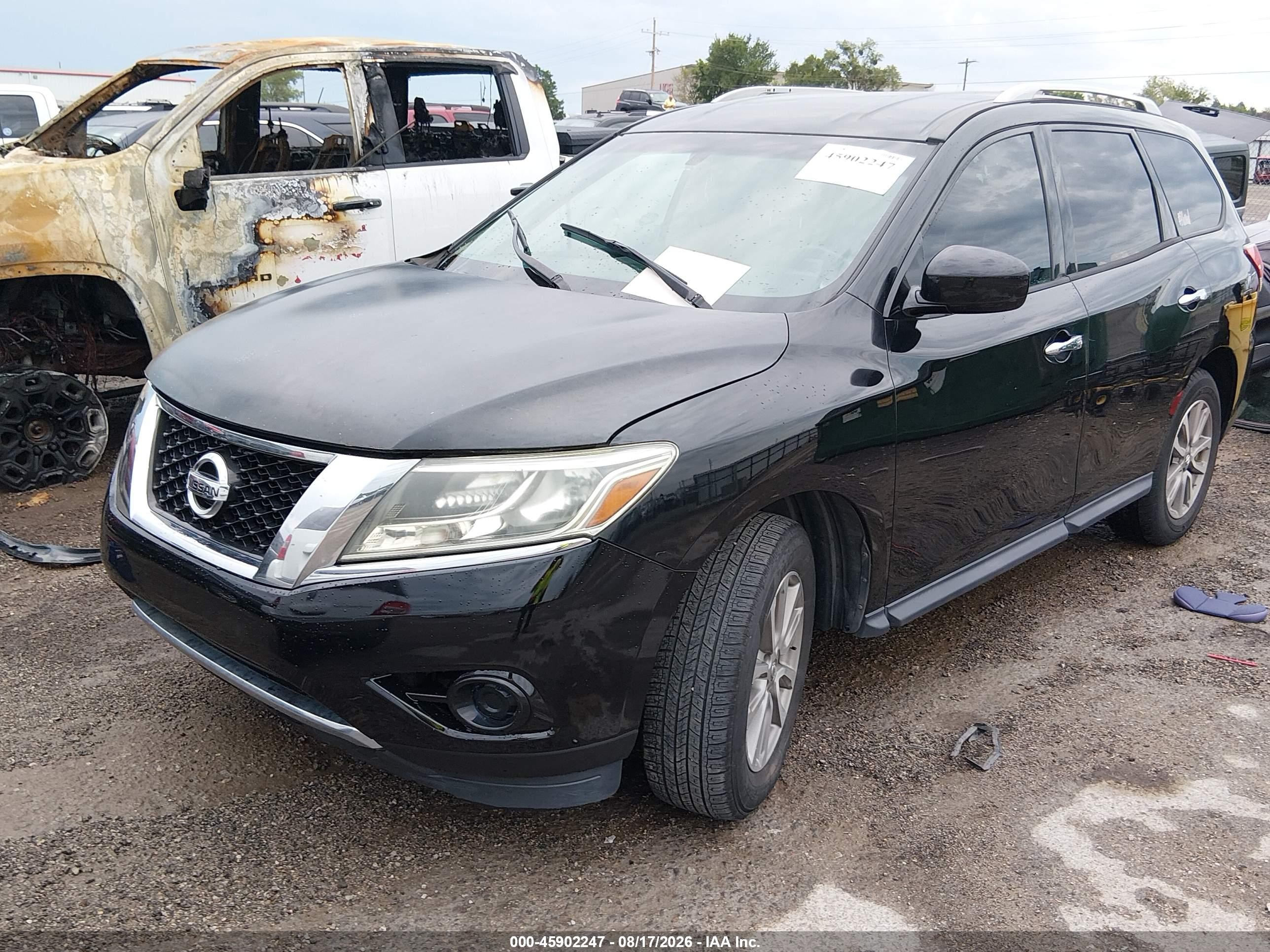 2013 Nissan Pathfinder Sv Black vin: 5N1AR2MN8DC666227