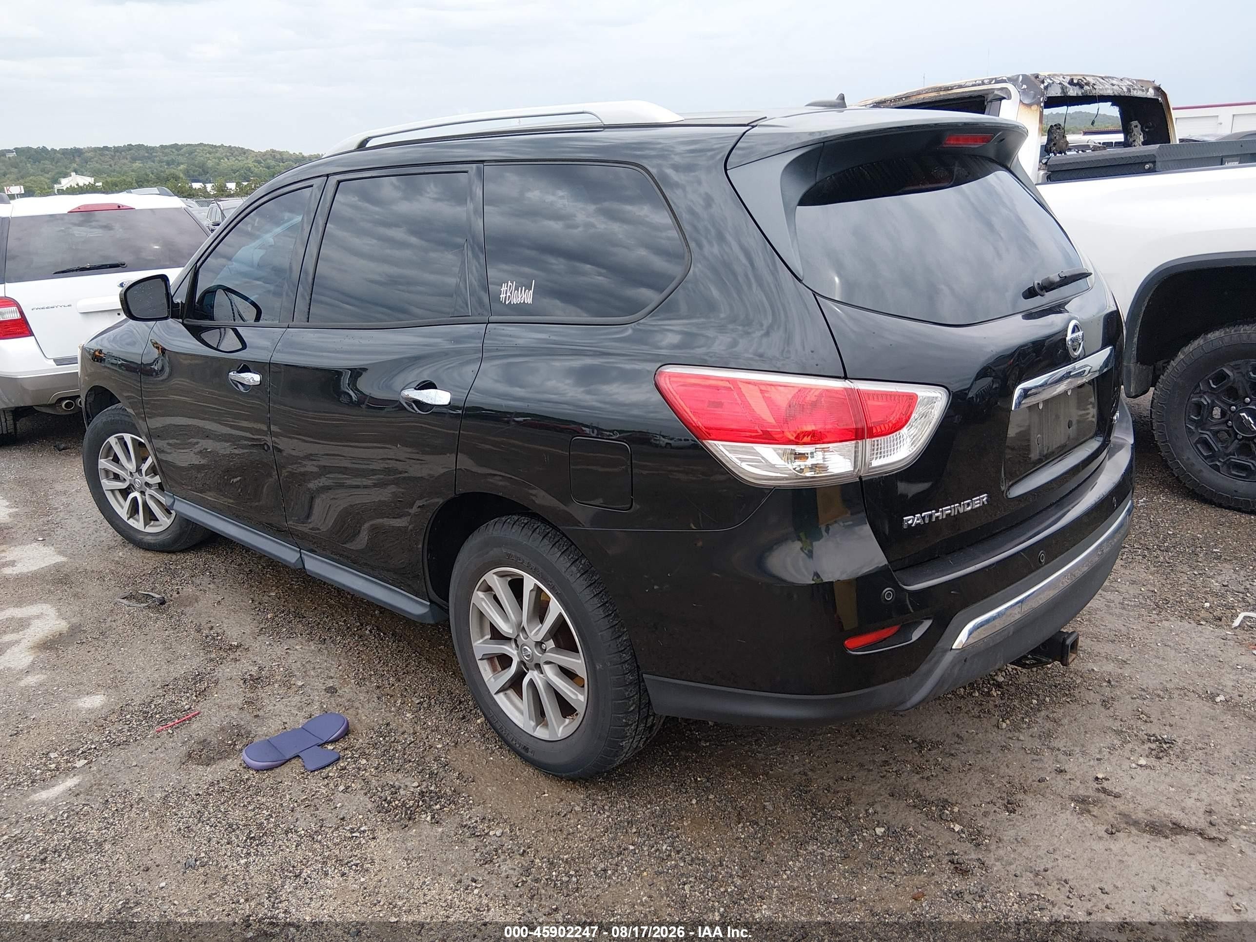 2013 Nissan Pathfinder Sv Black vin: 5N1AR2MN8DC666227