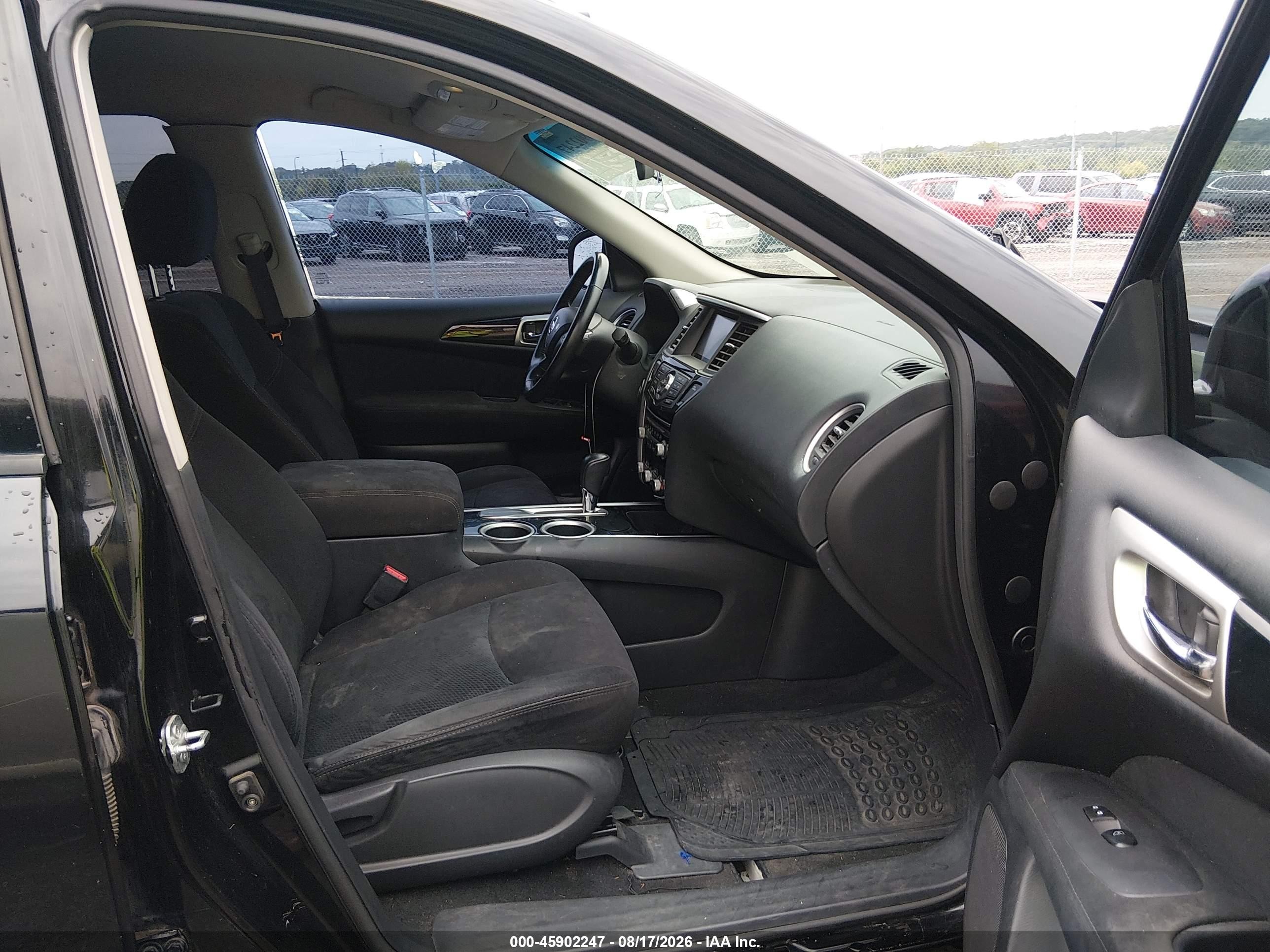 2013 Nissan Pathfinder Sv Black vin: 5N1AR2MN8DC666227