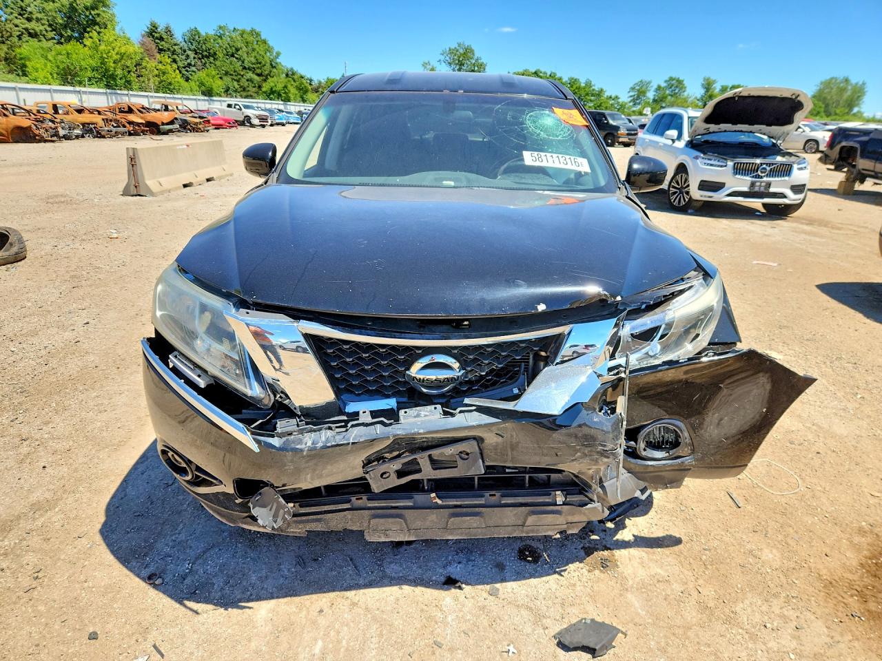 2013 Nissan Pathfinder S/sv/sl/platinum Black vin: 5N1AR2MN8DC683111