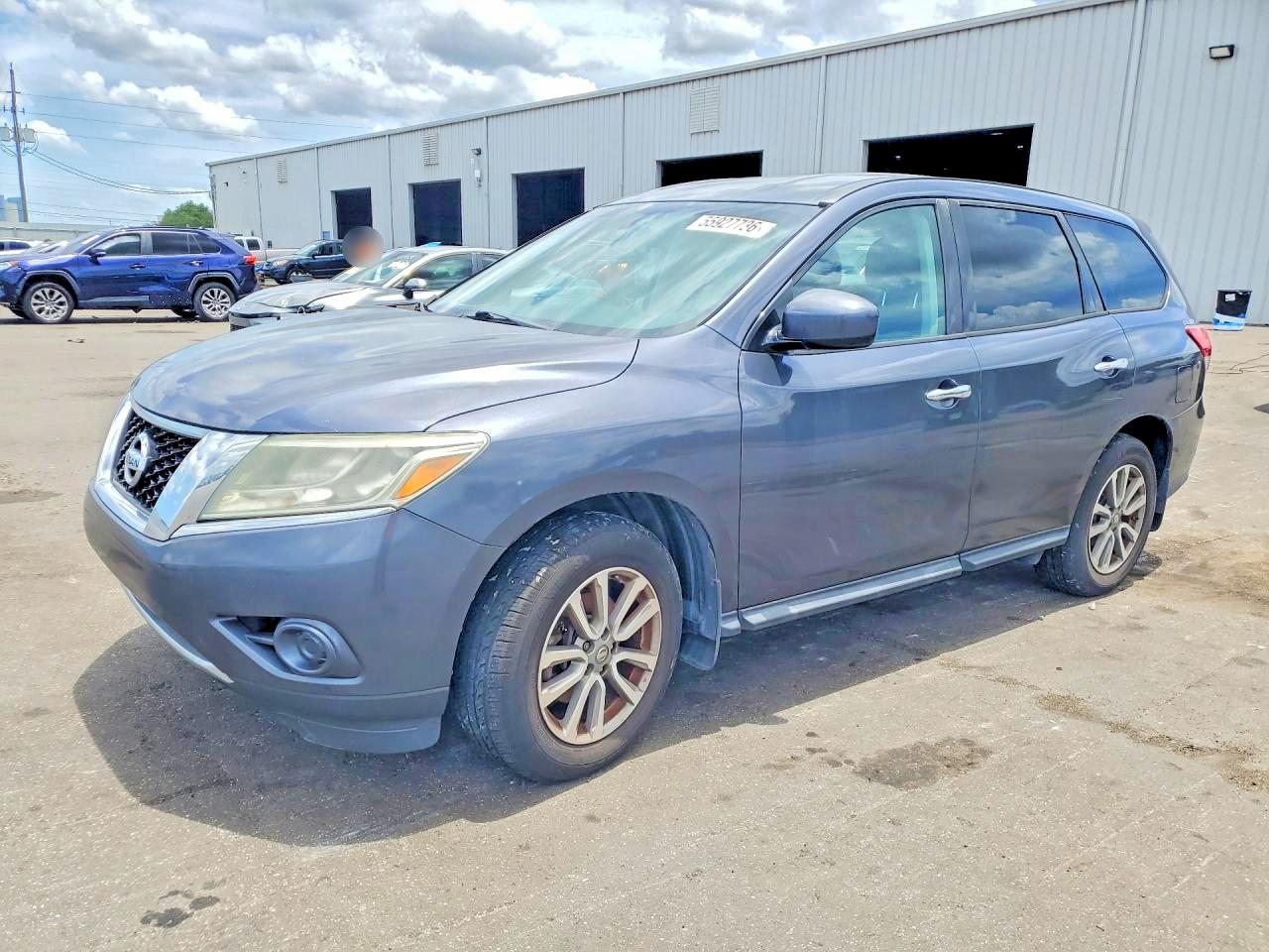 2013 Nissan Pathfinder S Gray vin: 5N1AR2MN8DC687692