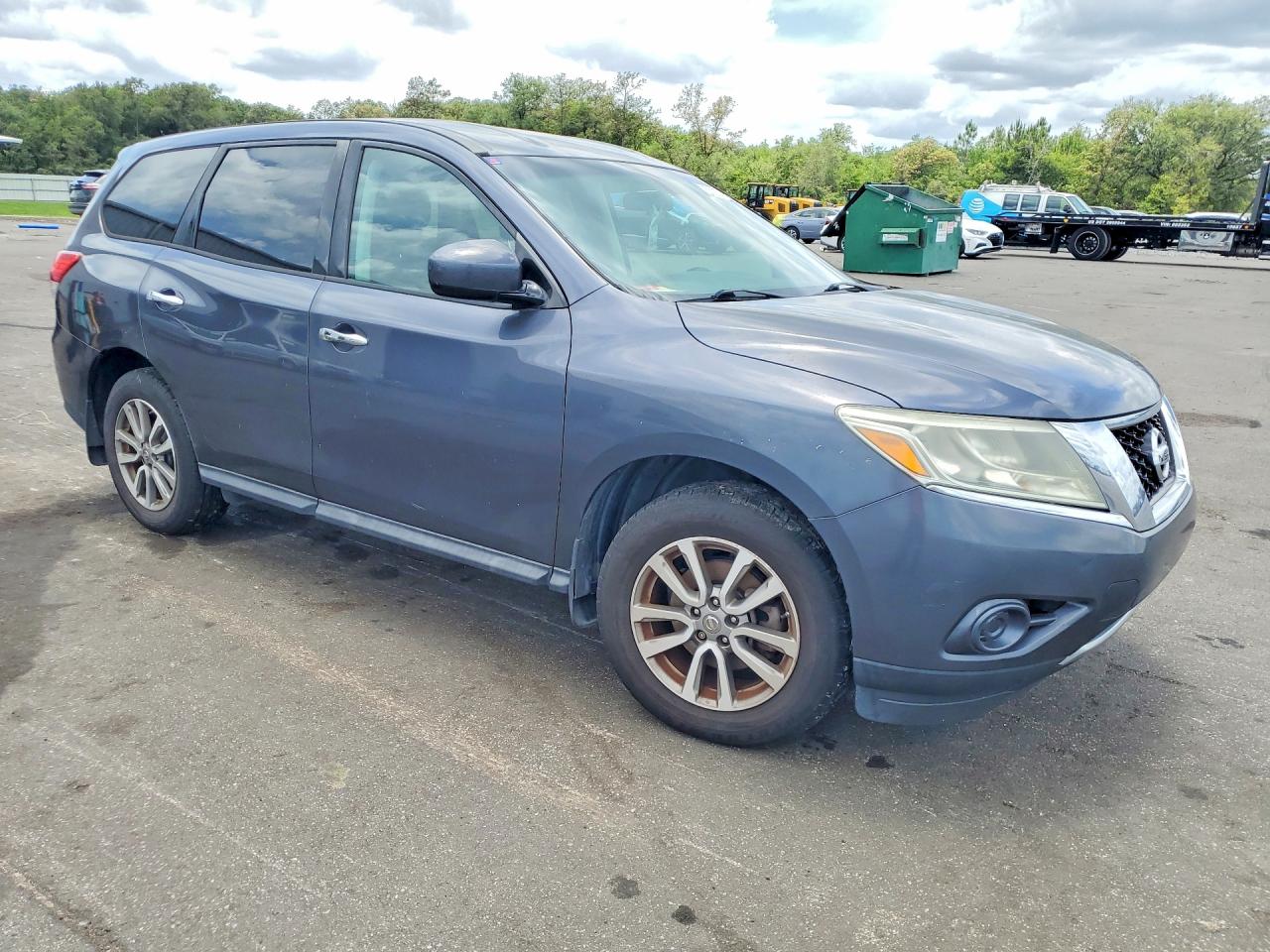 2013 Nissan Pathfinder S Gray vin: 5N1AR2MN8DC687692