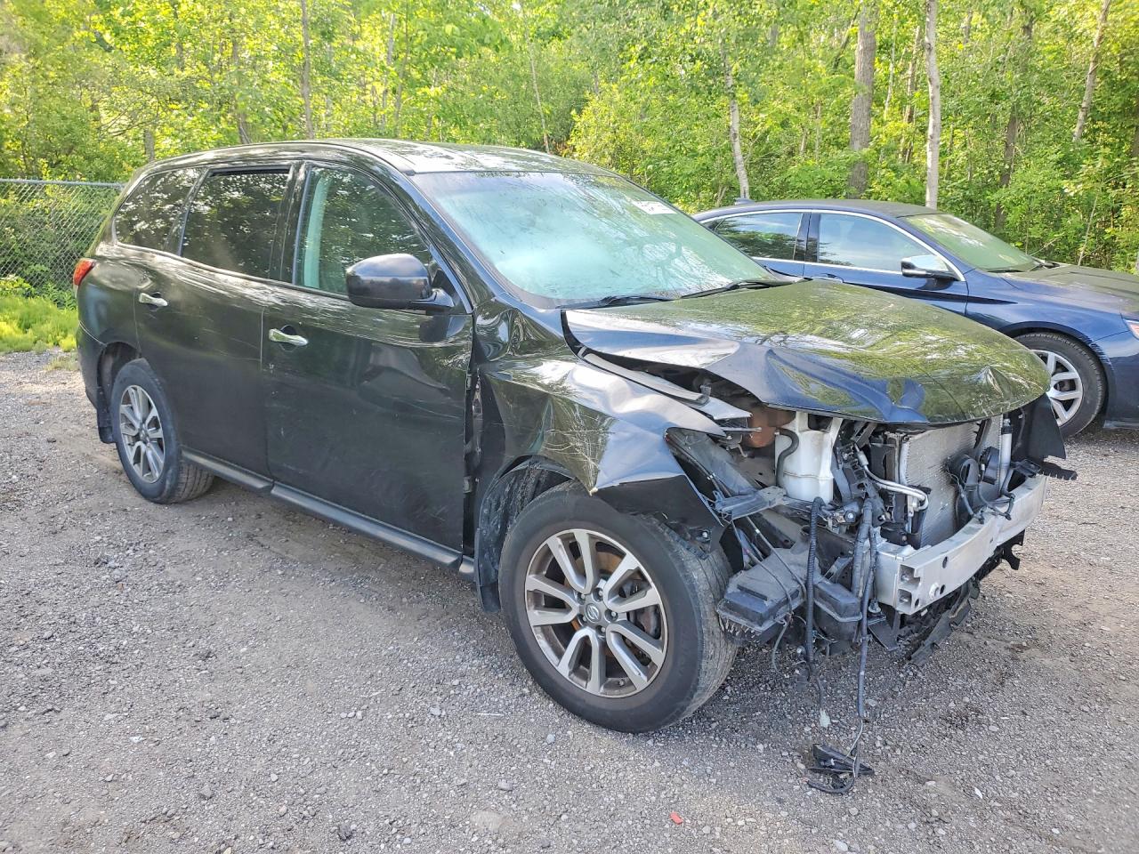 2014 Nissan Pathfinder S Black vin: 5N1AR2MN8EC629485