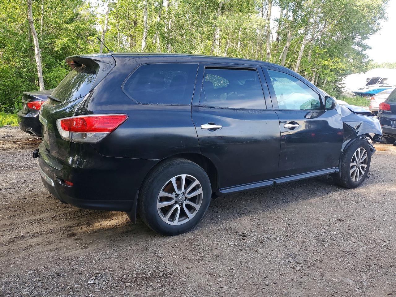 2014 Nissan Pathfinder S Black vin: 5N1AR2MN8EC629485