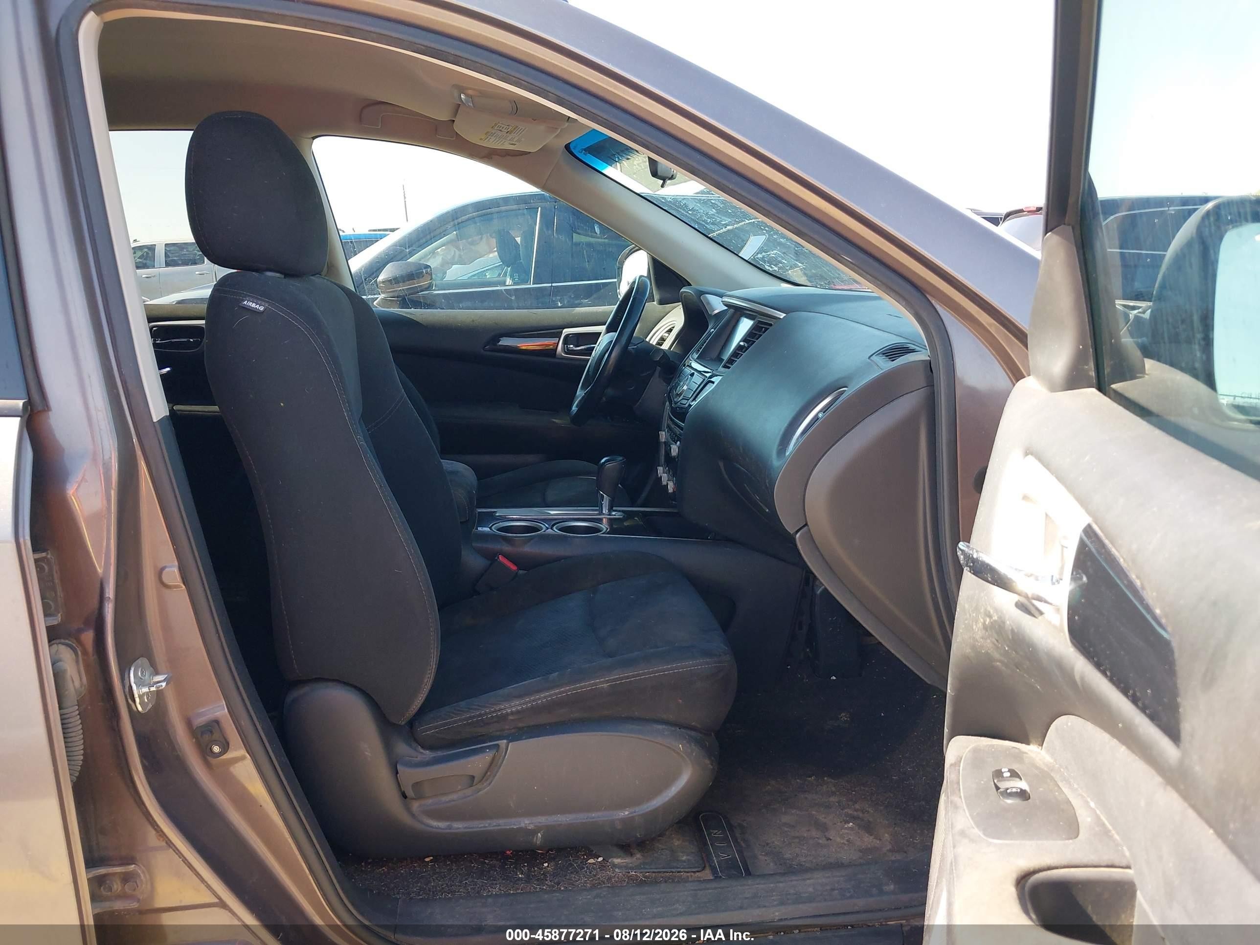 2014 Nissan Pathfinder Sv Brown vin: 5N1AR2MN8EC641314
