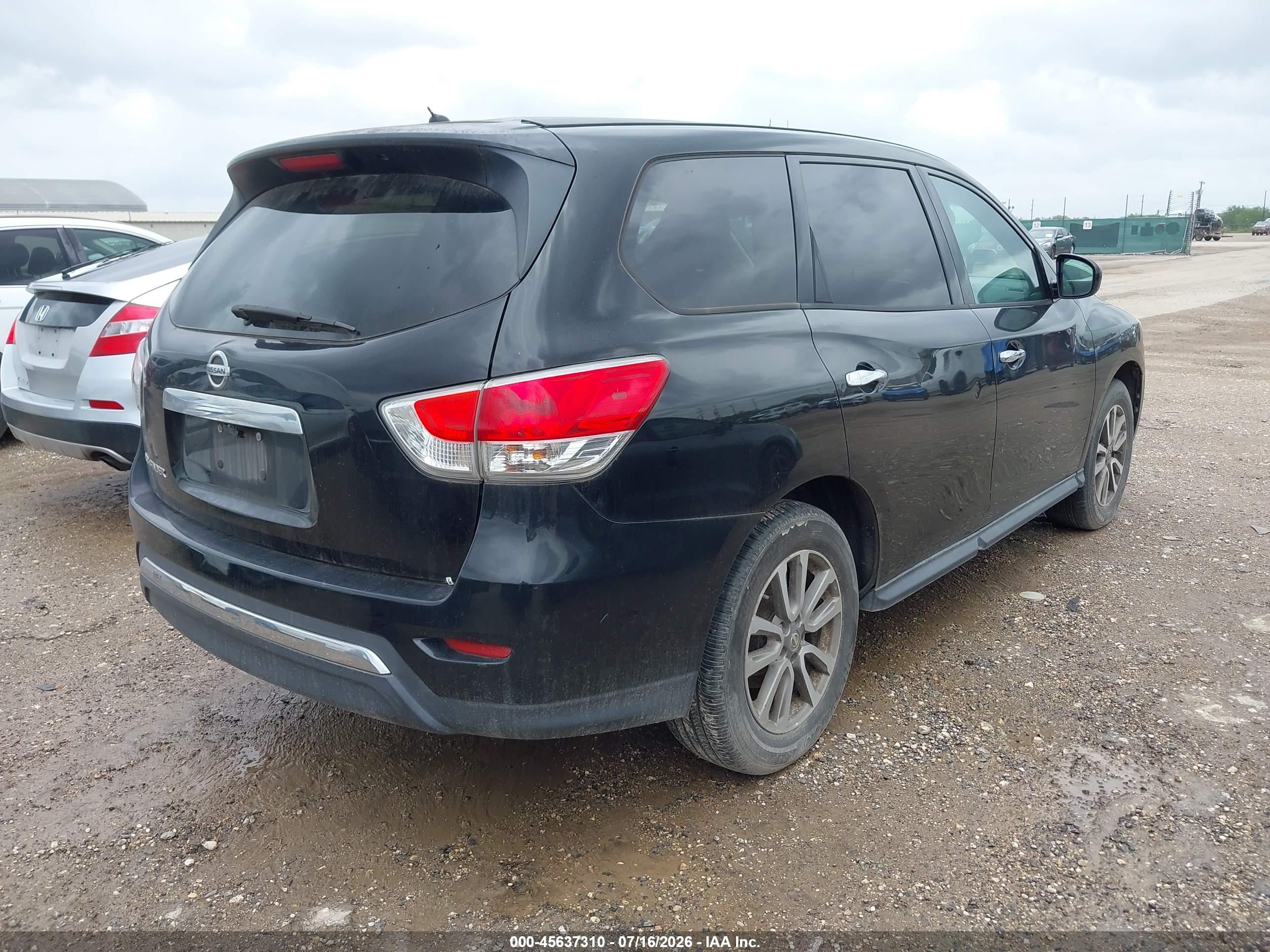 2014 Nissan Pathfinder S Черный vin: 5N1AR2MN8EC658257