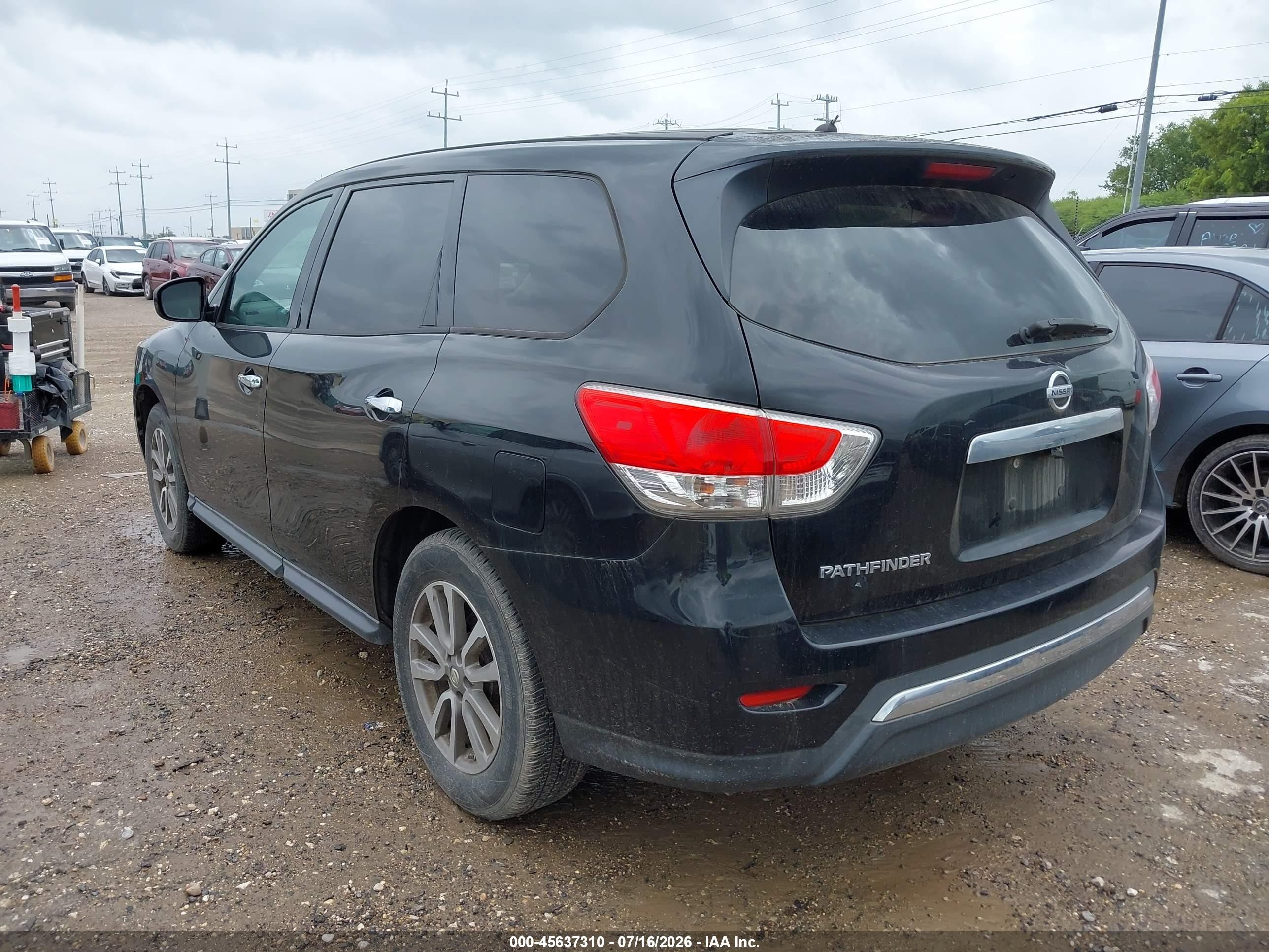 2014 Nissan Pathfinder S Черный vin: 5N1AR2MN8EC658257
