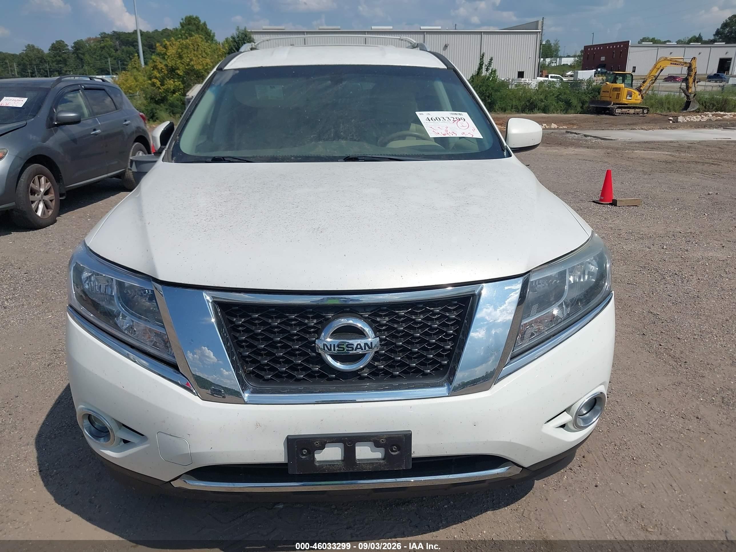 2014 Nissan Pathfinder Sl White vin: 5N1AR2MN8EC666066