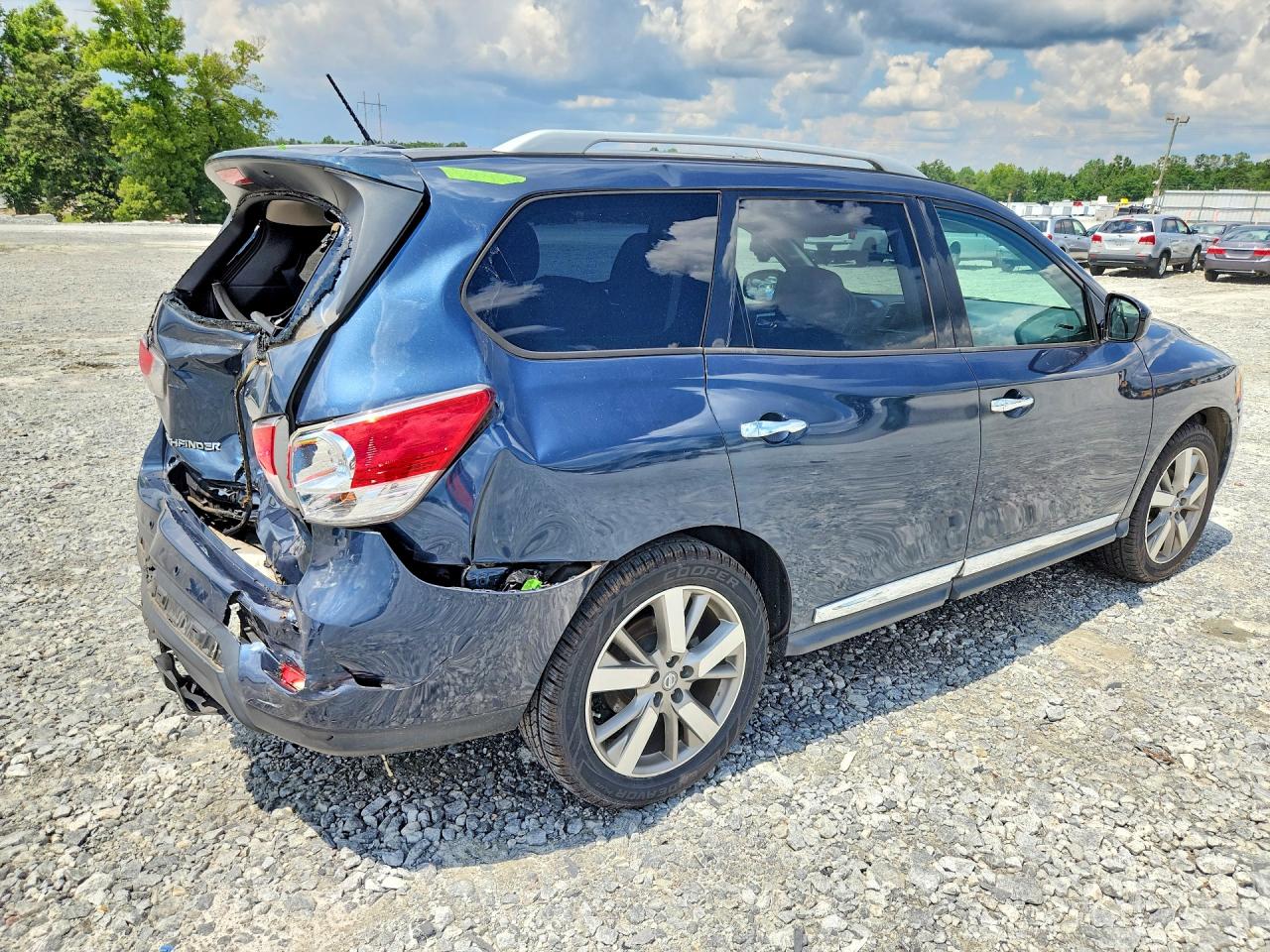 2014 Nissan Pathfinder Platinum Blue vin: 5N1AR2MN8EC678413