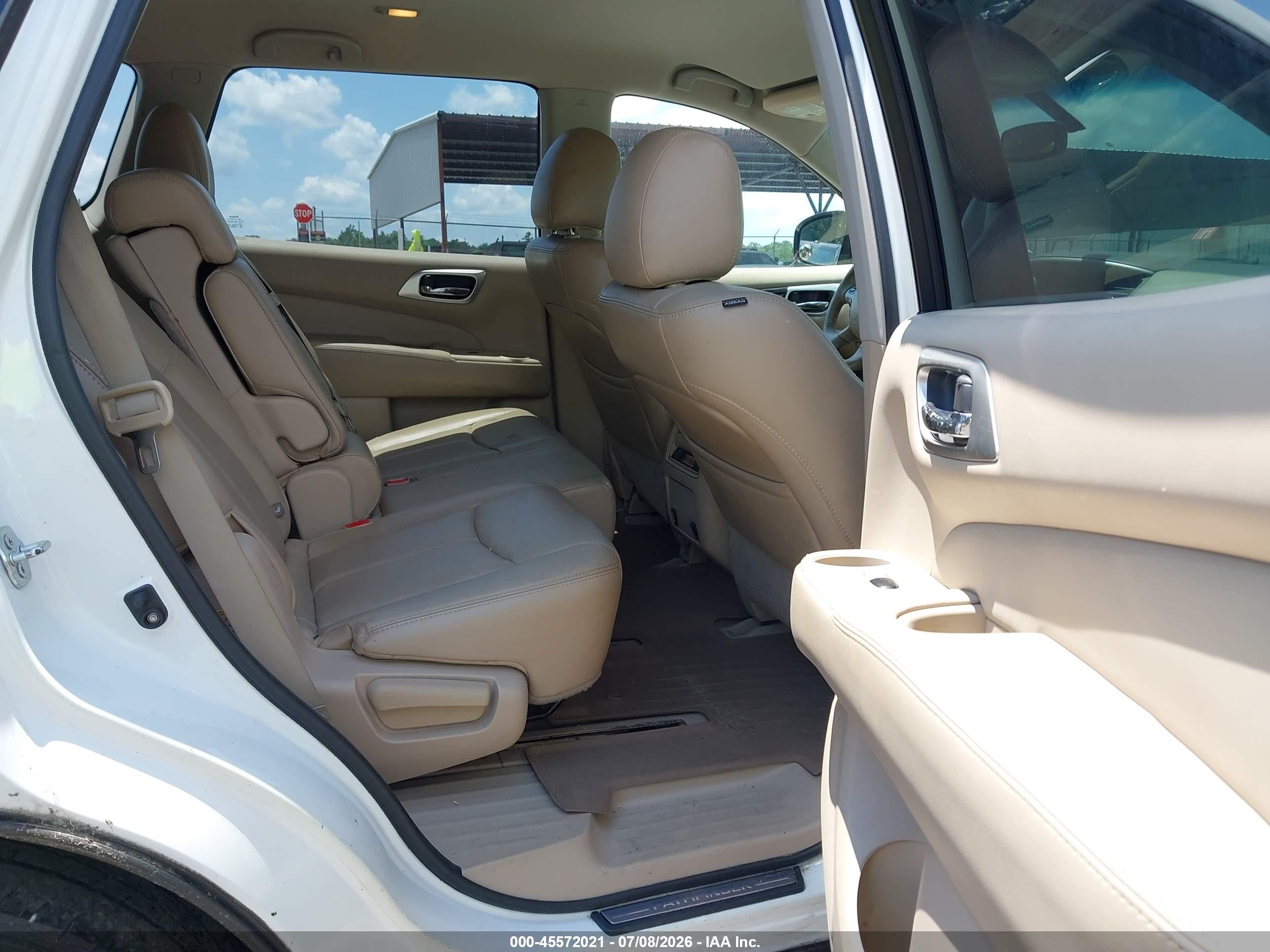 2014 Nissan Pathfinder Sl White vin: 5N1AR2MN8EC681456
