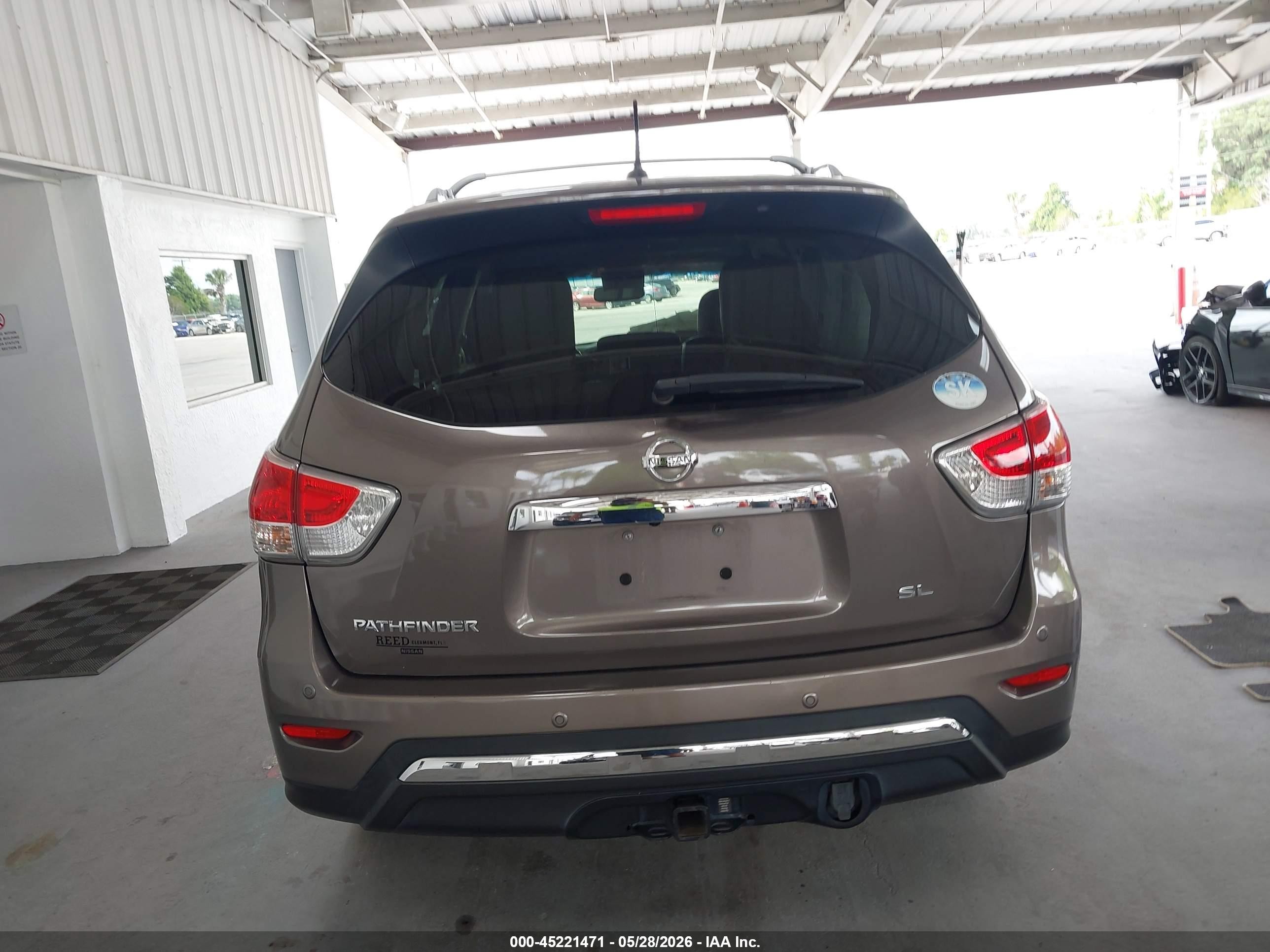 2014 Nissan Pathfinder Sl Brown vin: 5N1AR2MN8EC690321