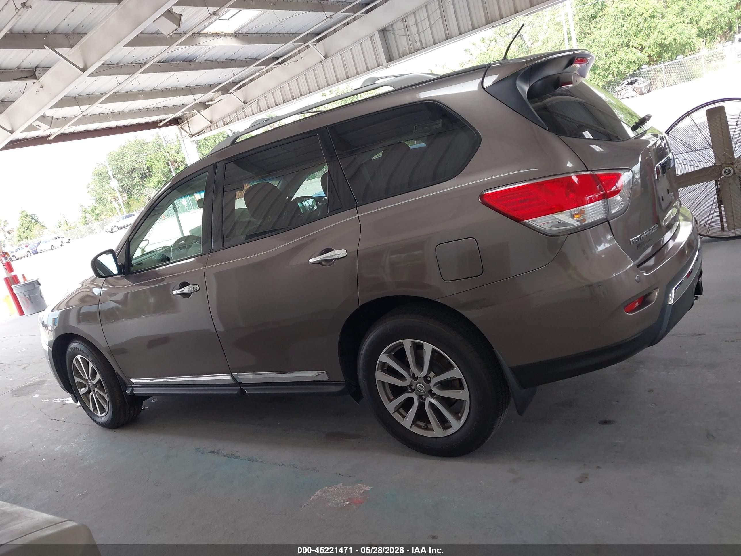 2014 Nissan Pathfinder Sl Brown vin: 5N1AR2MN8EC690321