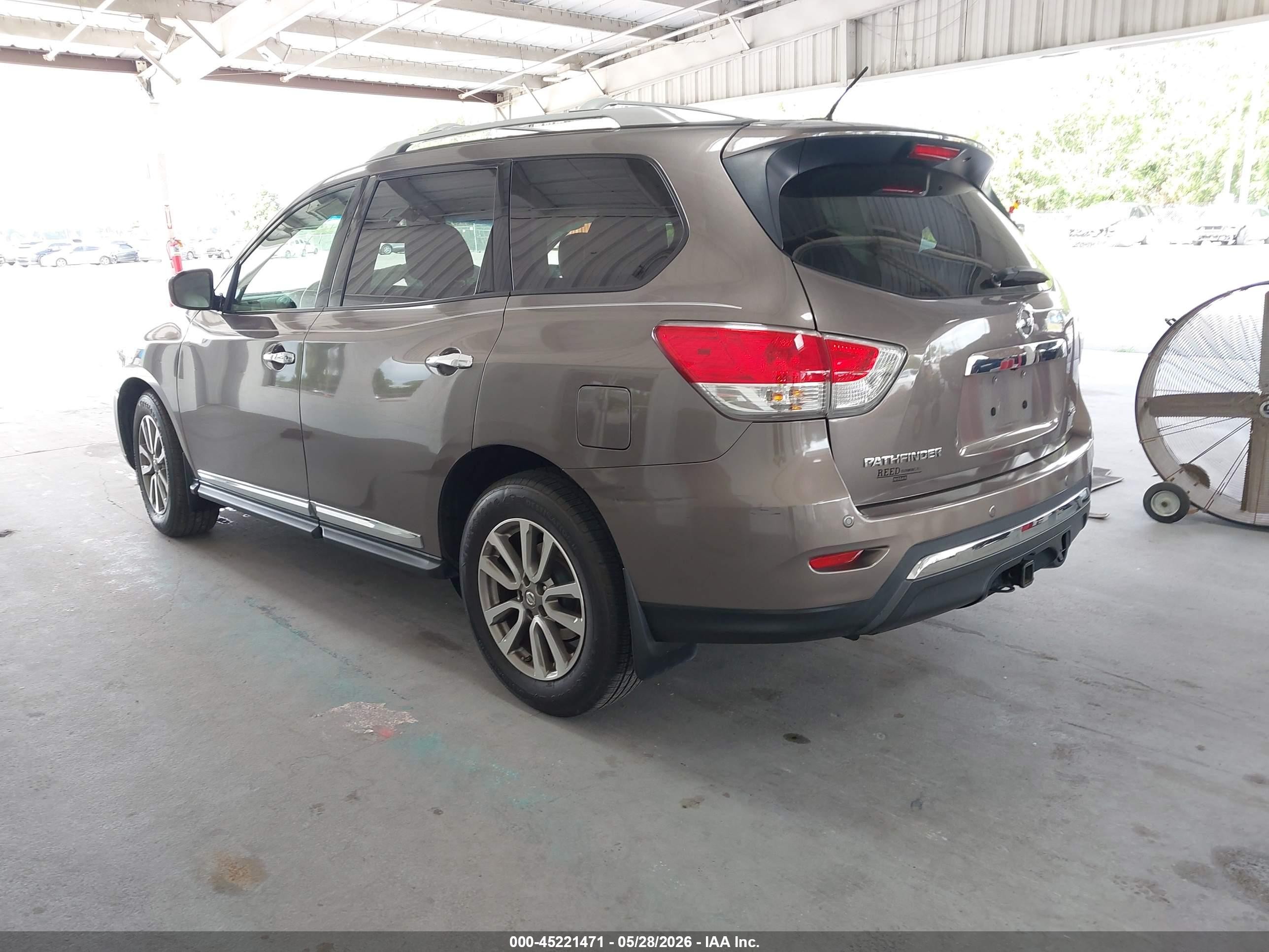 2014 Nissan Pathfinder Sl Brown vin: 5N1AR2MN8EC690321