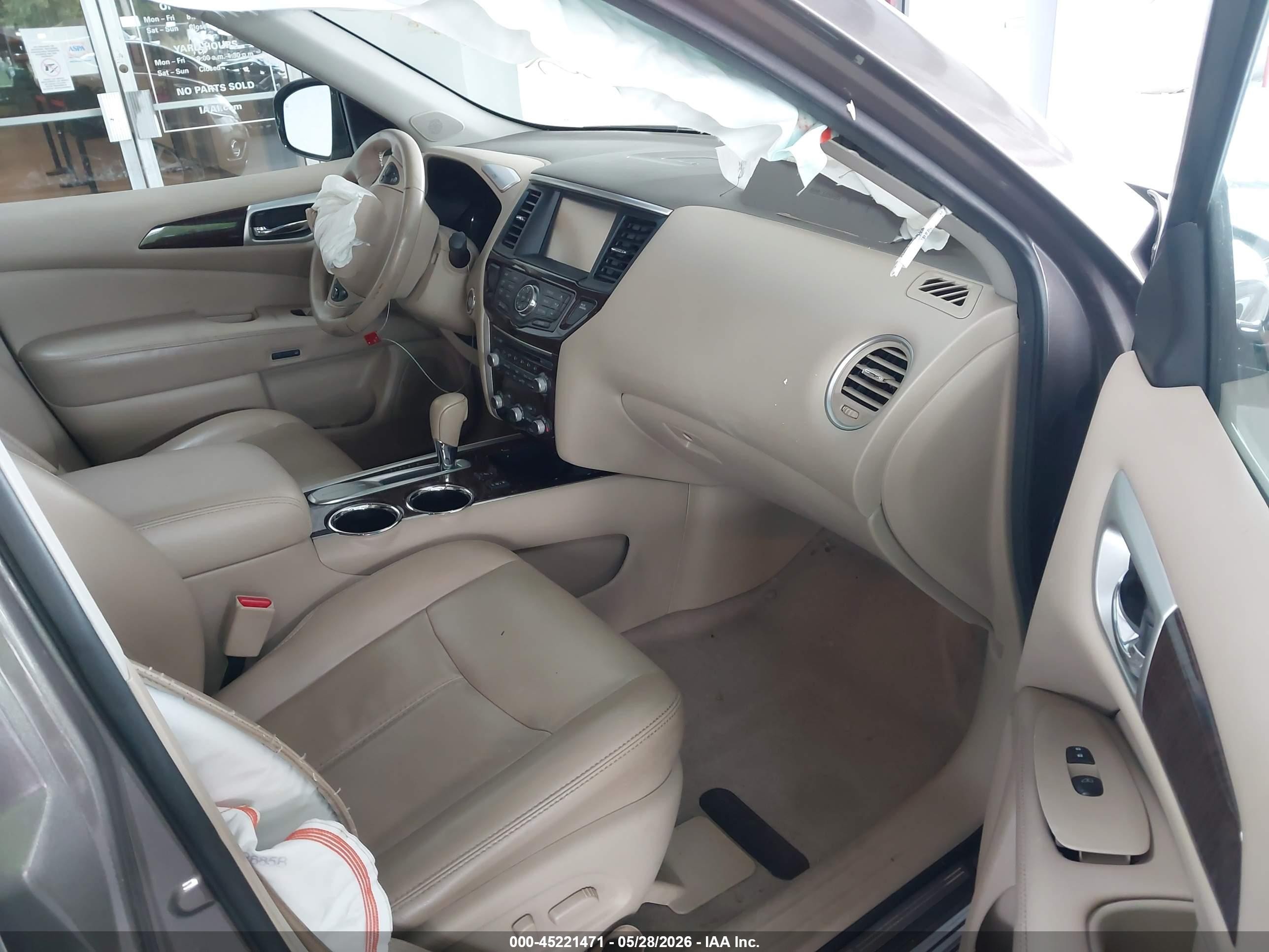 2014 Nissan Pathfinder Sl Brown vin: 5N1AR2MN8EC690321