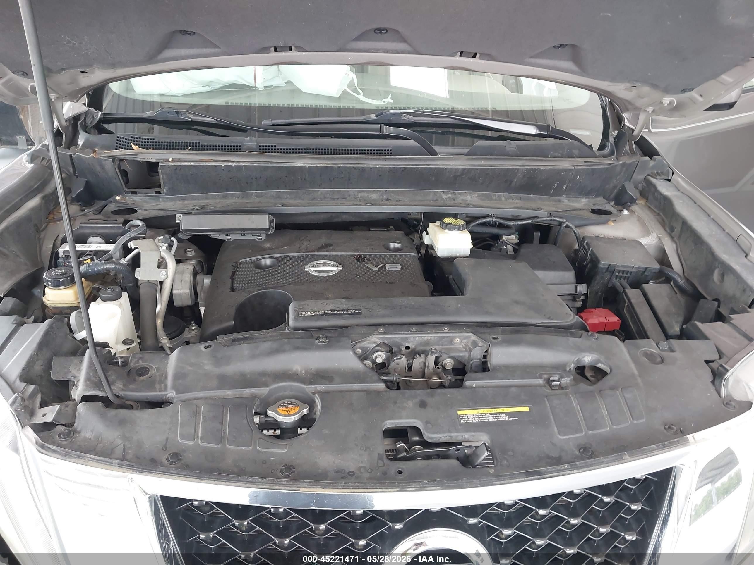 2014 Nissan Pathfinder Sl Brown vin: 5N1AR2MN8EC690321