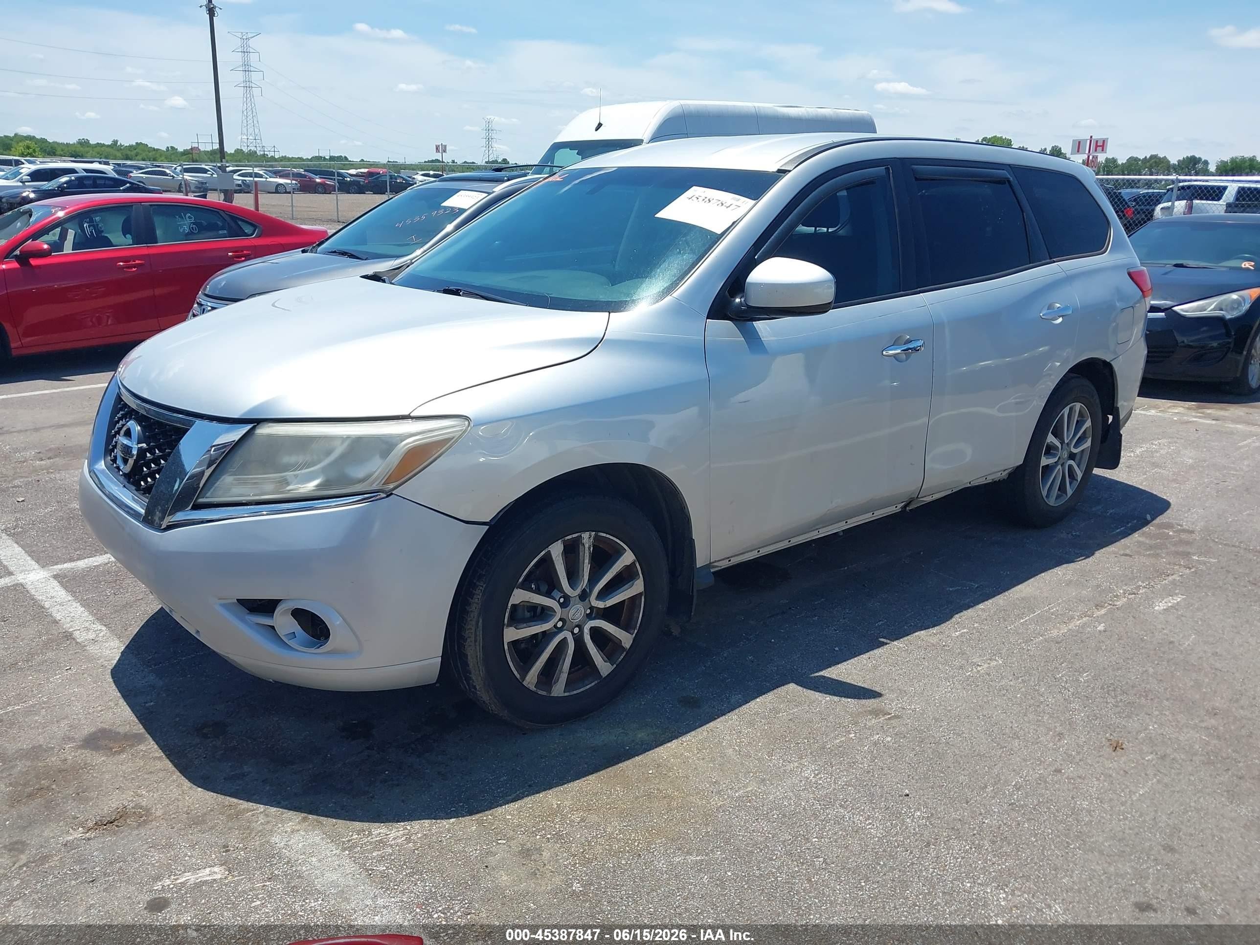 2014 Nissan Pathfinder S Gray vin: 5N1AR2MN8EC712222