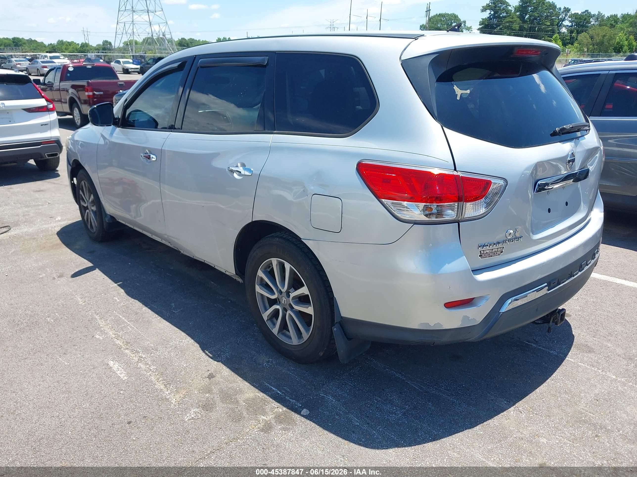 2014 Nissan Pathfinder S Gray vin: 5N1AR2MN8EC712222