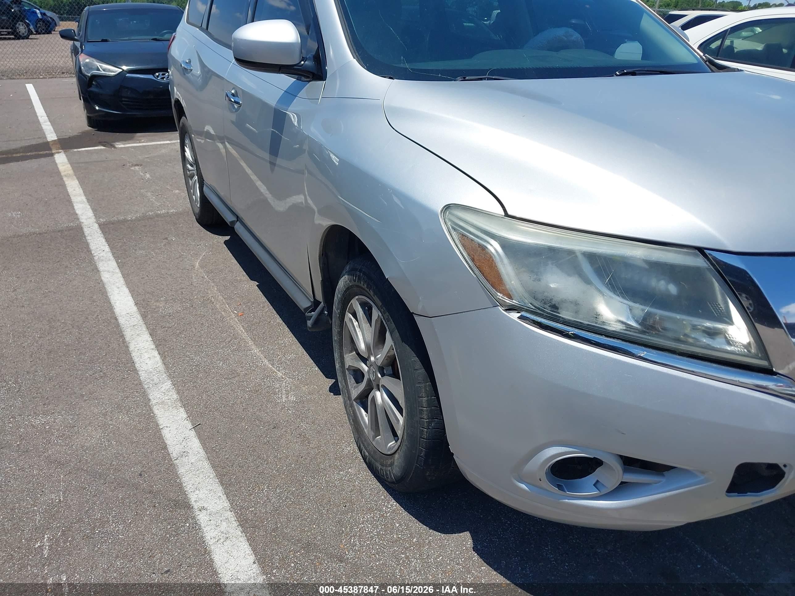2014 Nissan Pathfinder S Gray vin: 5N1AR2MN8EC712222