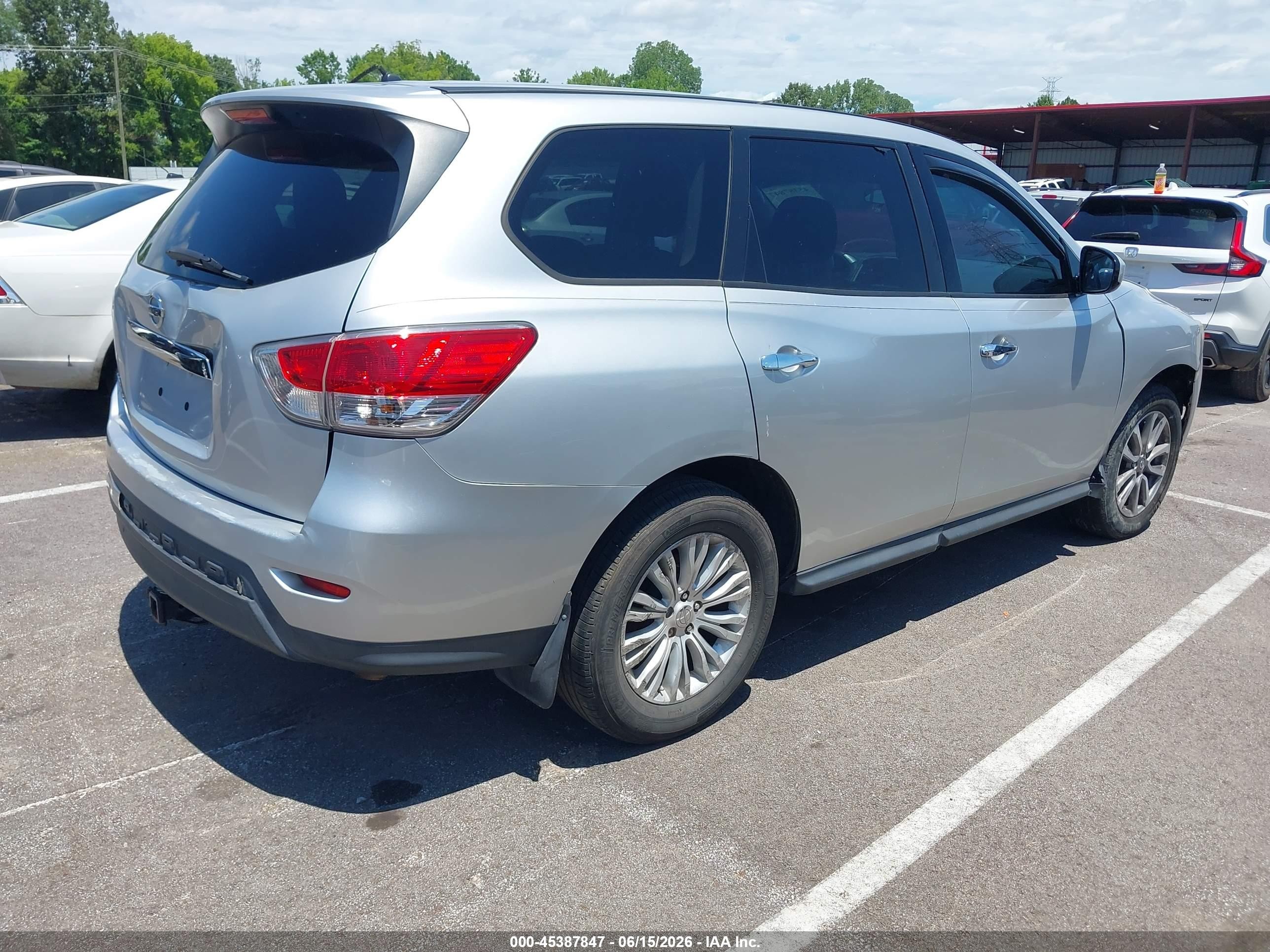 2014 Nissan Pathfinder S Gray vin: 5N1AR2MN8EC712222