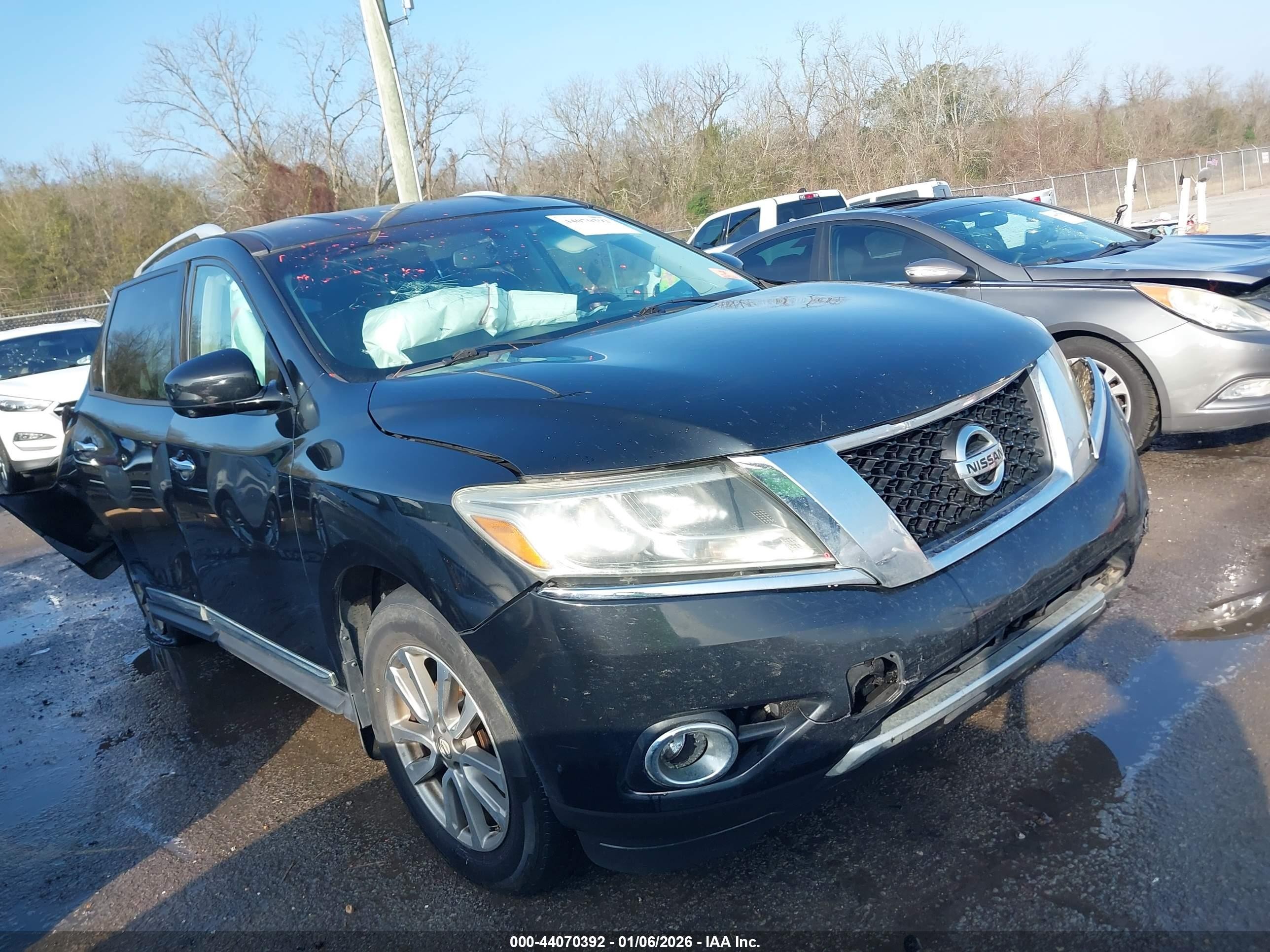 2015 Nissan Pathfinder Sl Black vin: 5N1AR2MN8FC605012